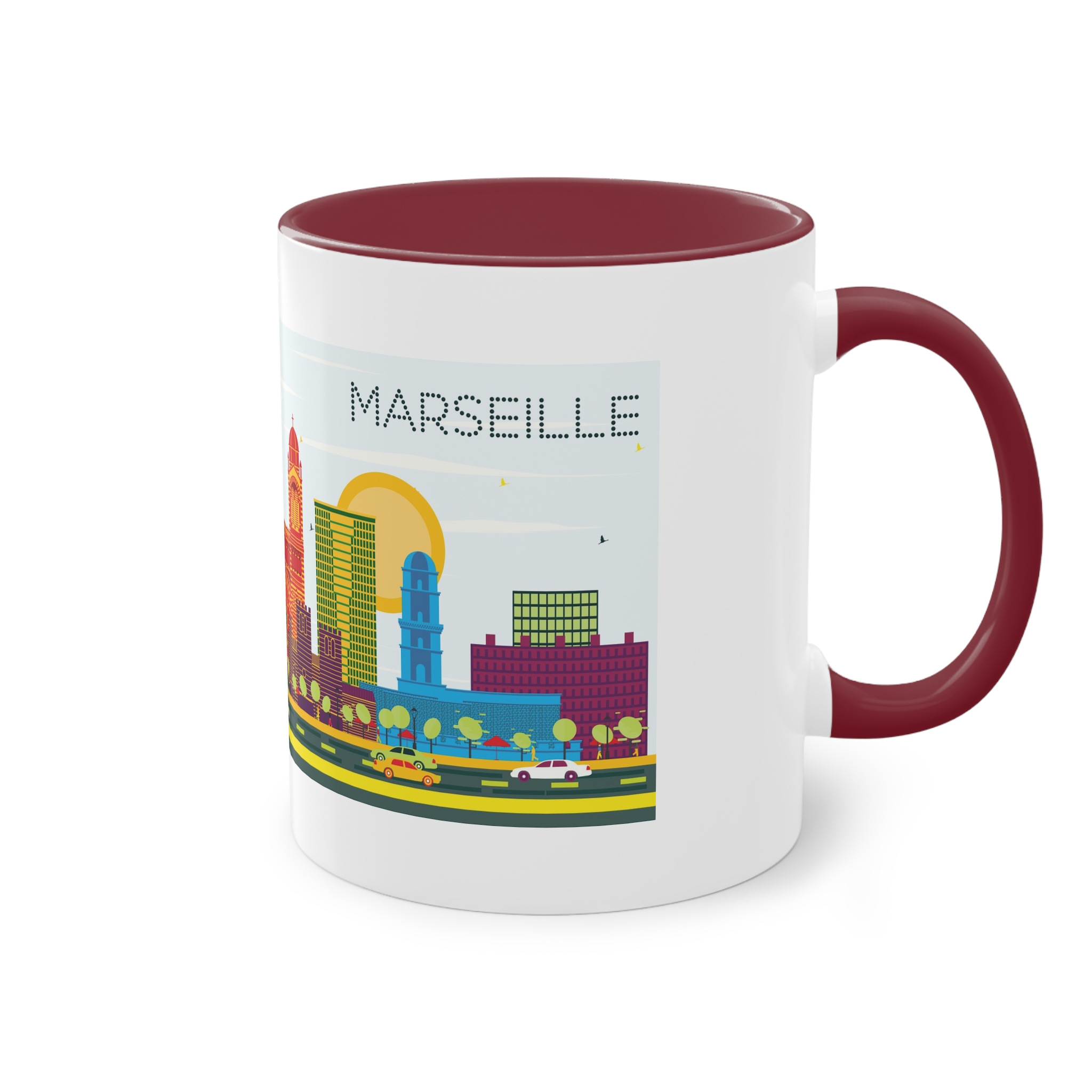 Marseille Color Two Tone Coffee Mug 11oz - Image 8
