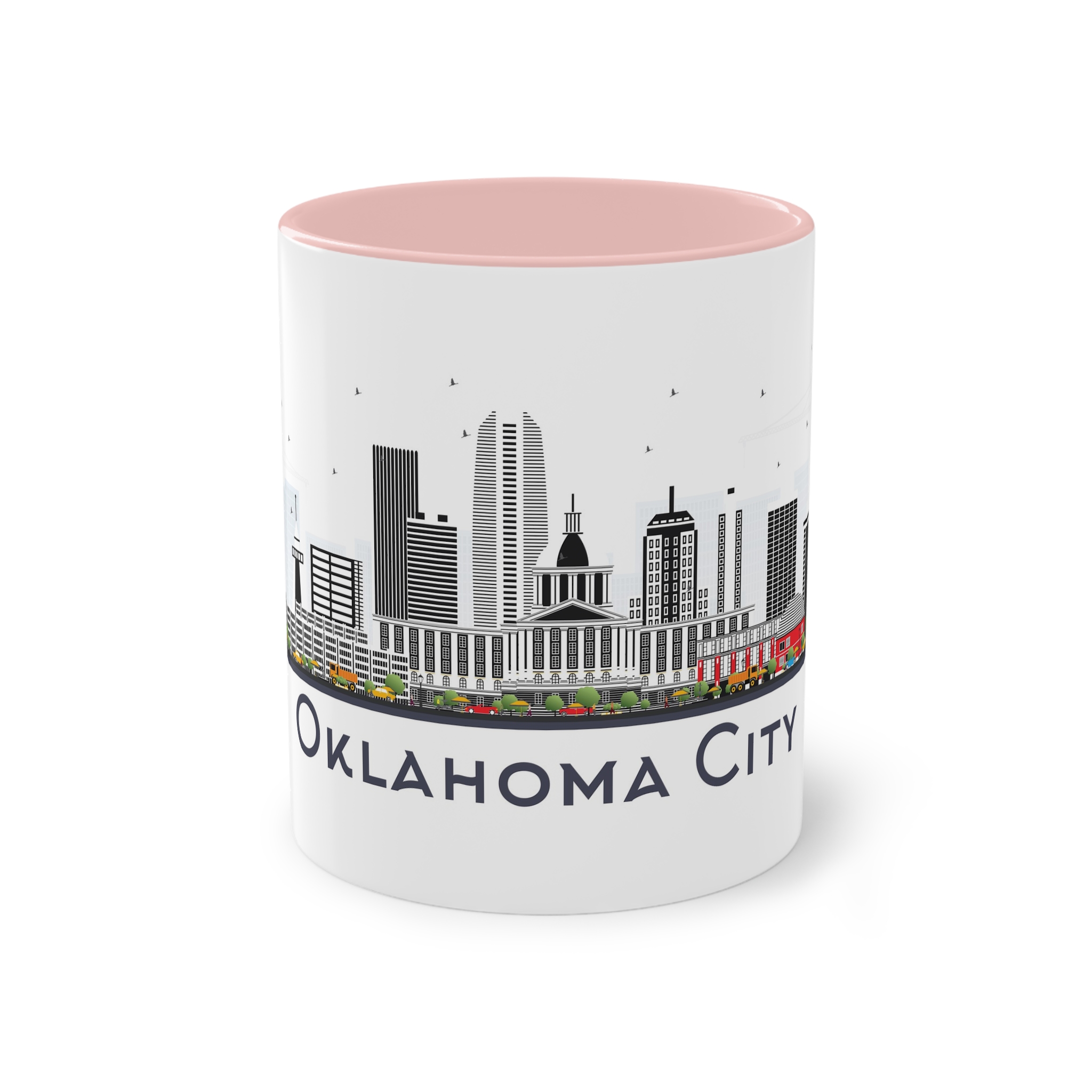 Oklahoma City Isolated Two Tone Coffee Mug 11oz - Image 45