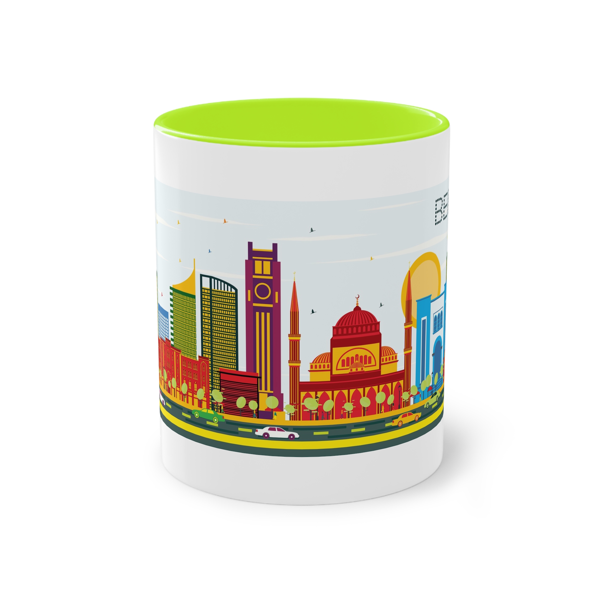 Beirut Color Two Tone Coffee Mug 11oz - Image 25