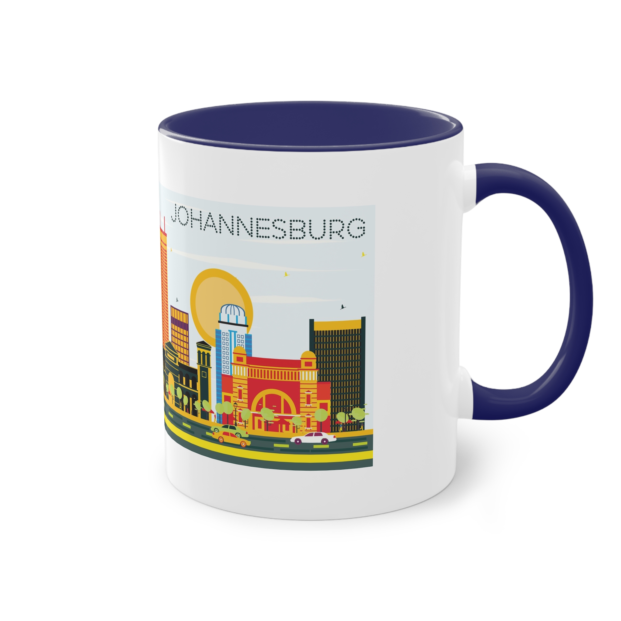 Johannesburg Color Two Tone Coffee Mug 11oz - Image 44