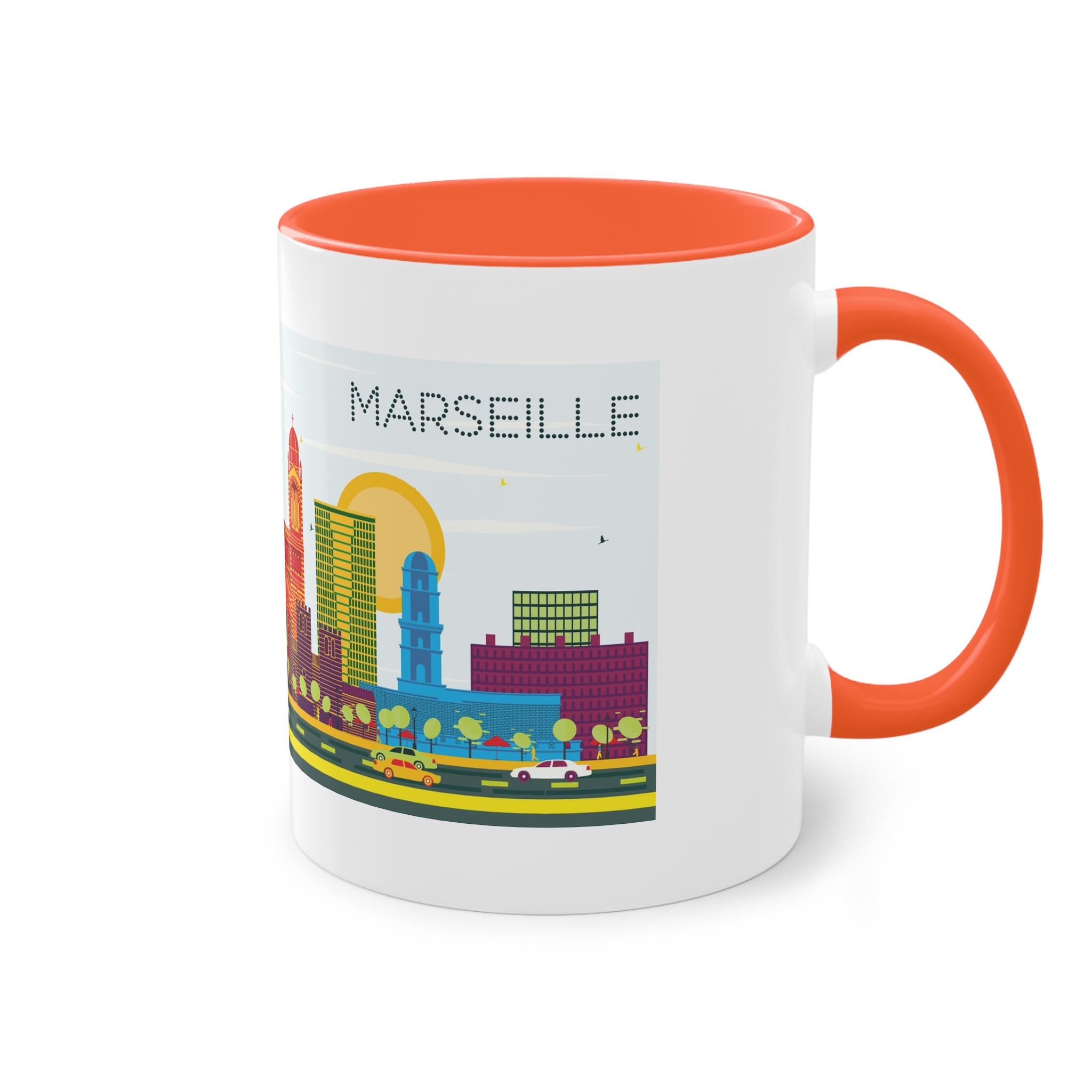 Marseille Color Two Tone Coffee Mug 11oz - Image 16