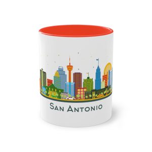 San Antonio Color Isolated Two Tone Coffee Mug 11oz