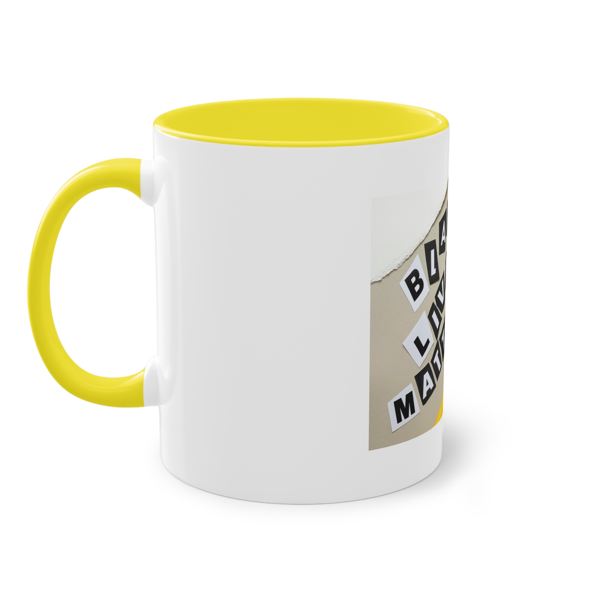 Black Lives Matter Collage Two Tone Coffee Mug 11oz - Image 23