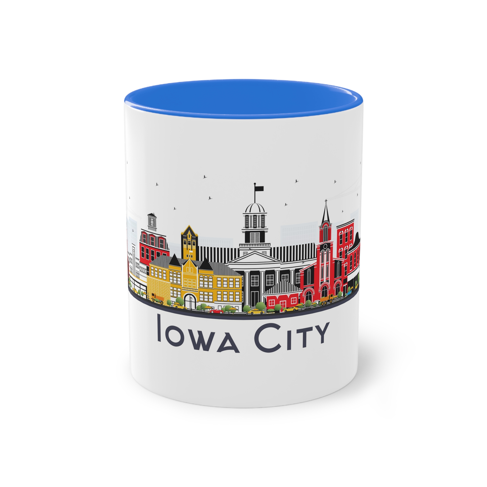 Iowa City Isolated Two Tone Coffee Mug 11oz - Image 37