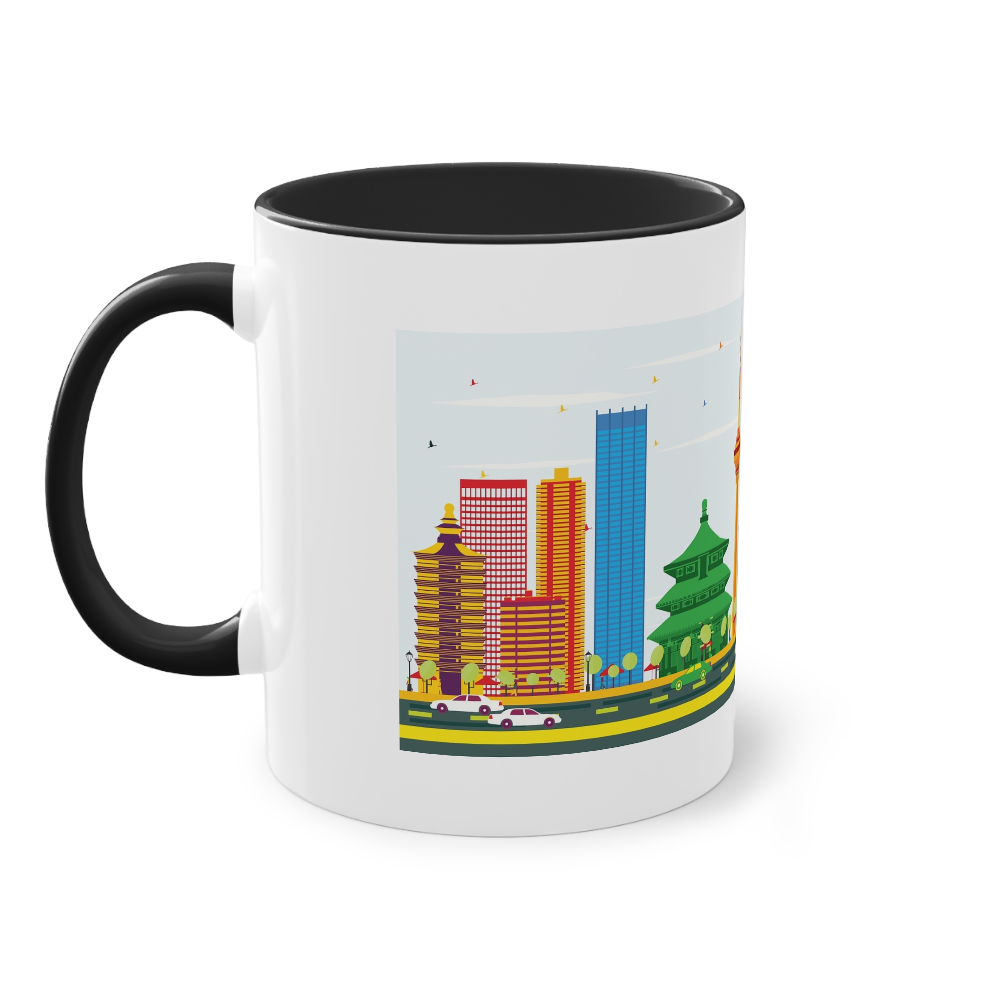 Beijing Color Two Tone Coffee Mug 11oz - Image 11