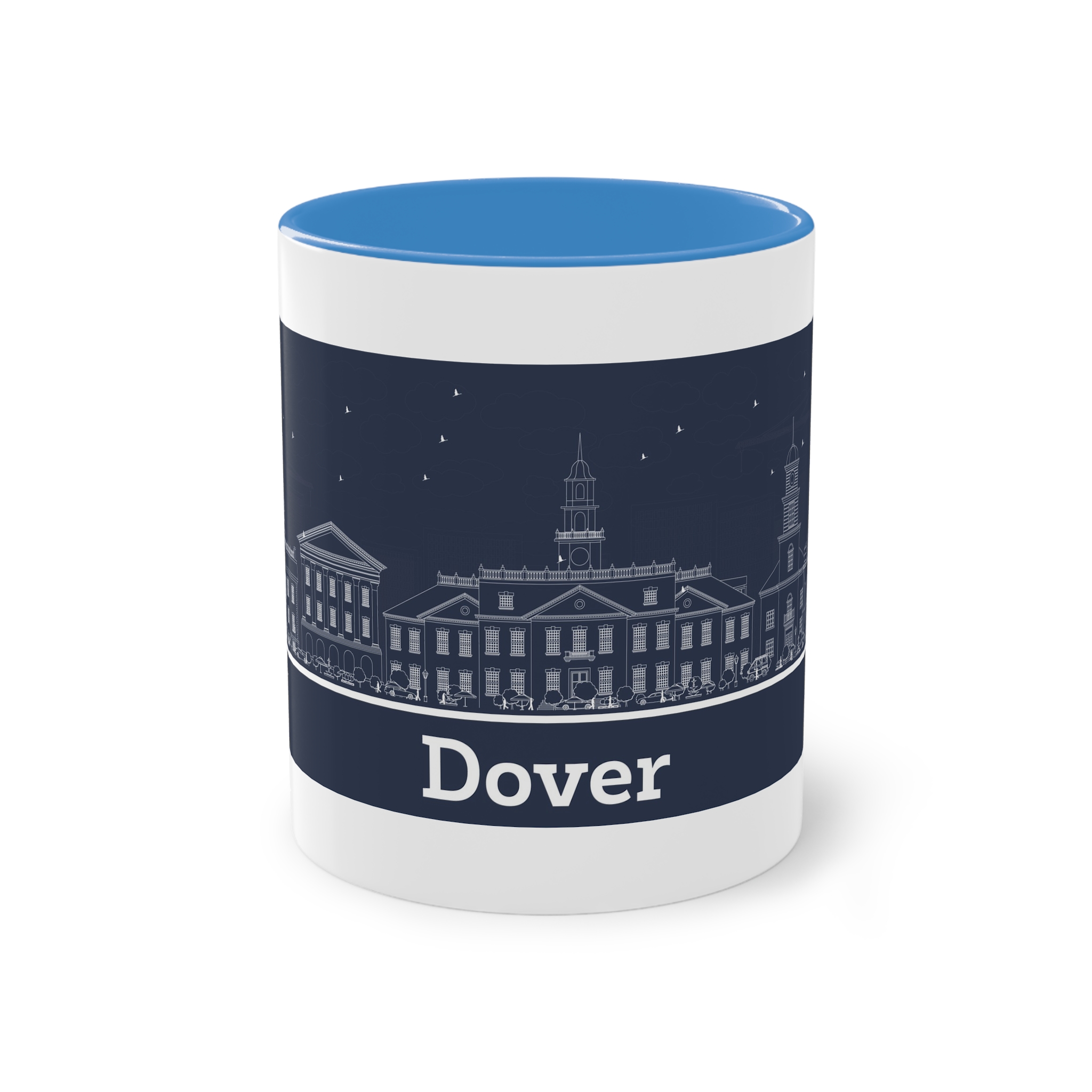 Dover Outline Inverse Two Tone Coffee Mug 11oz - Image 33