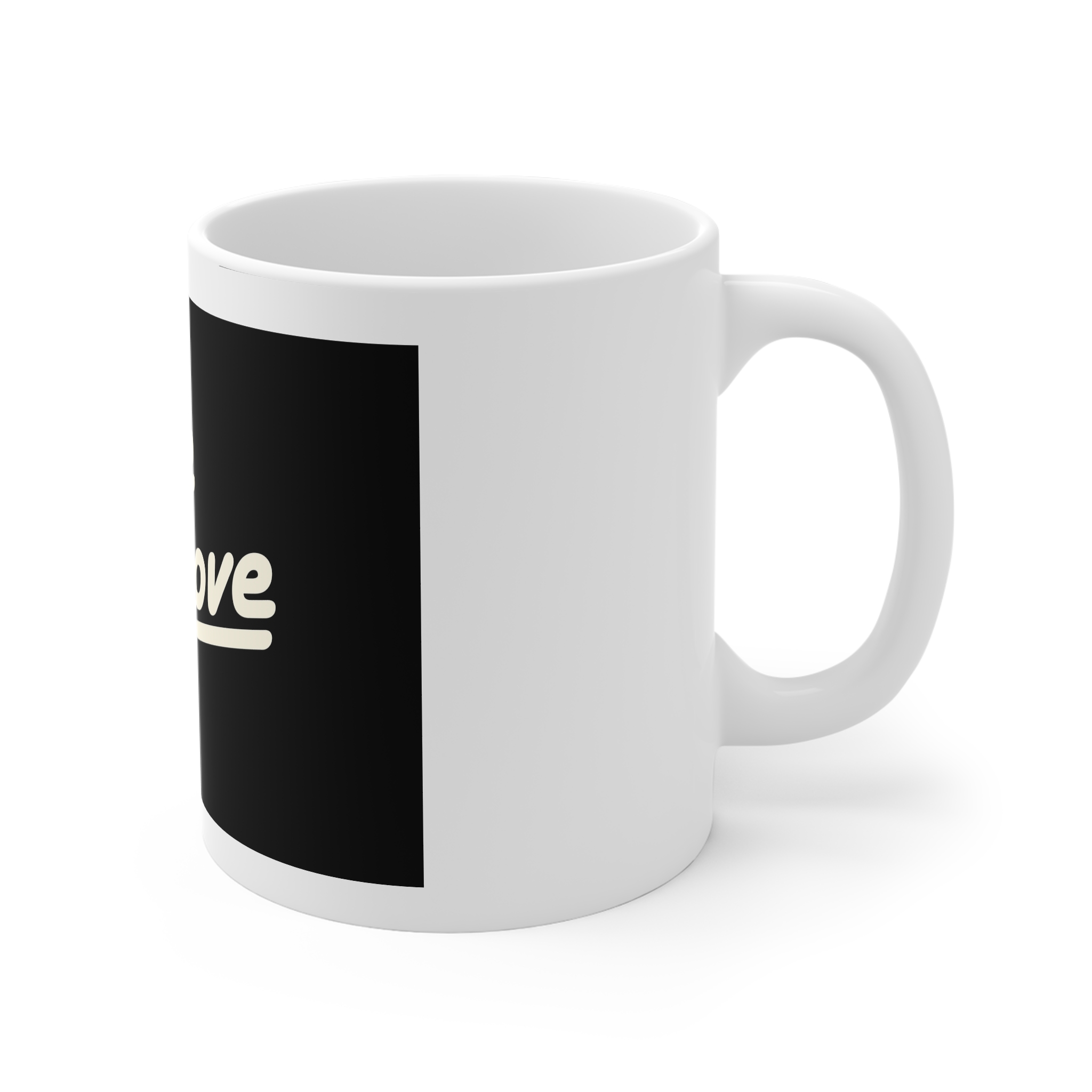 Rise Above 1 11oz White Mug - Image 3