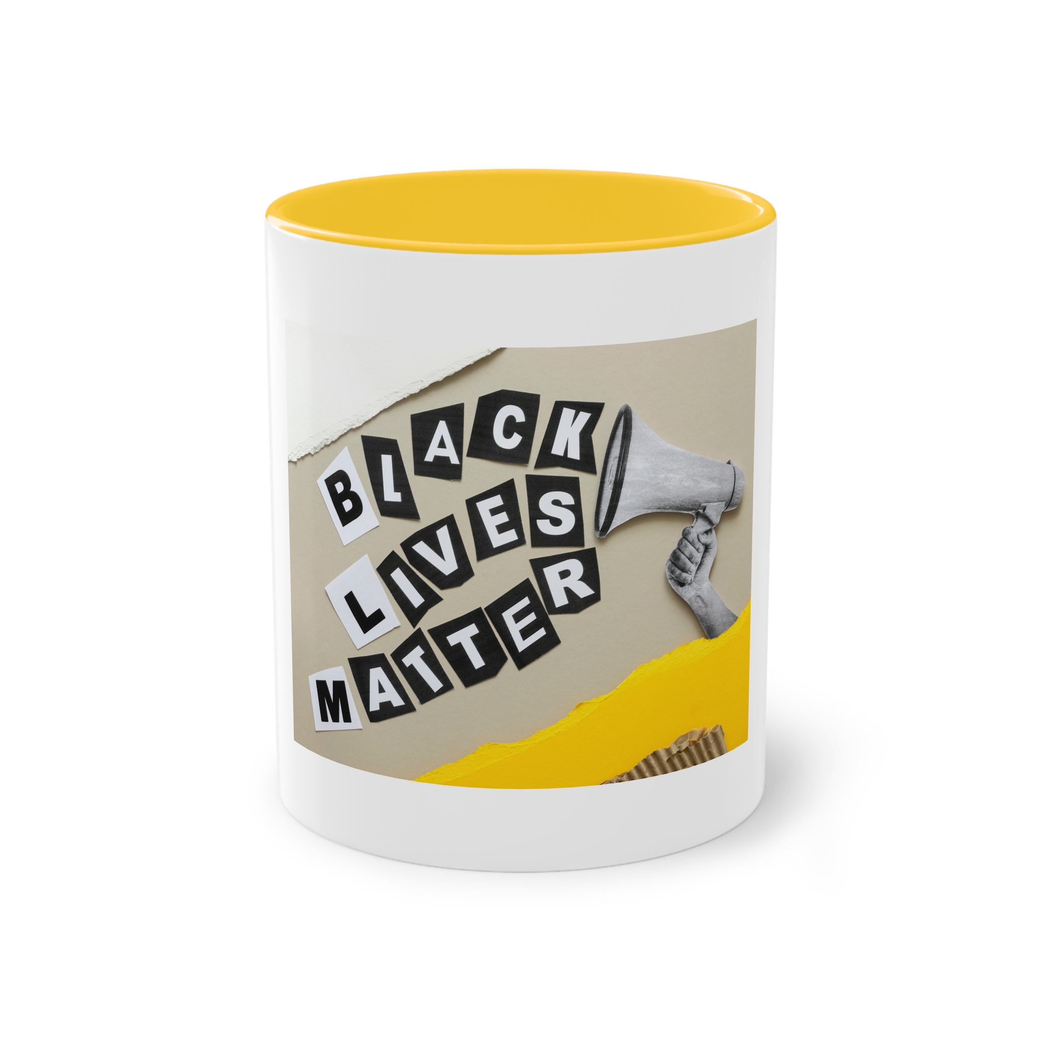 Black Lives Matter Collage Two Tone Coffee Mug 11oz - Image 17