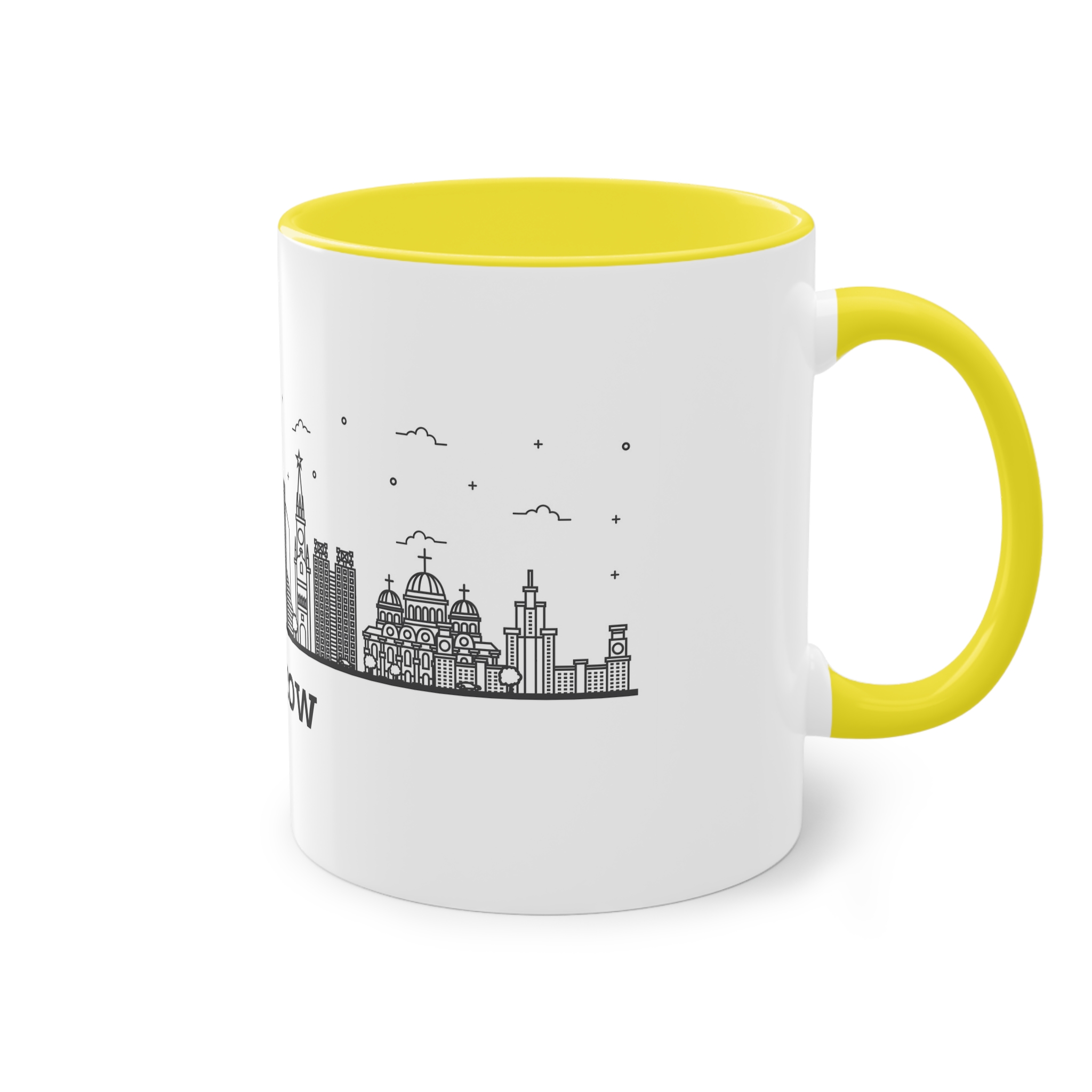 Moscow Outline Bold Two Tone Coffee Mug 11oz - Image 24