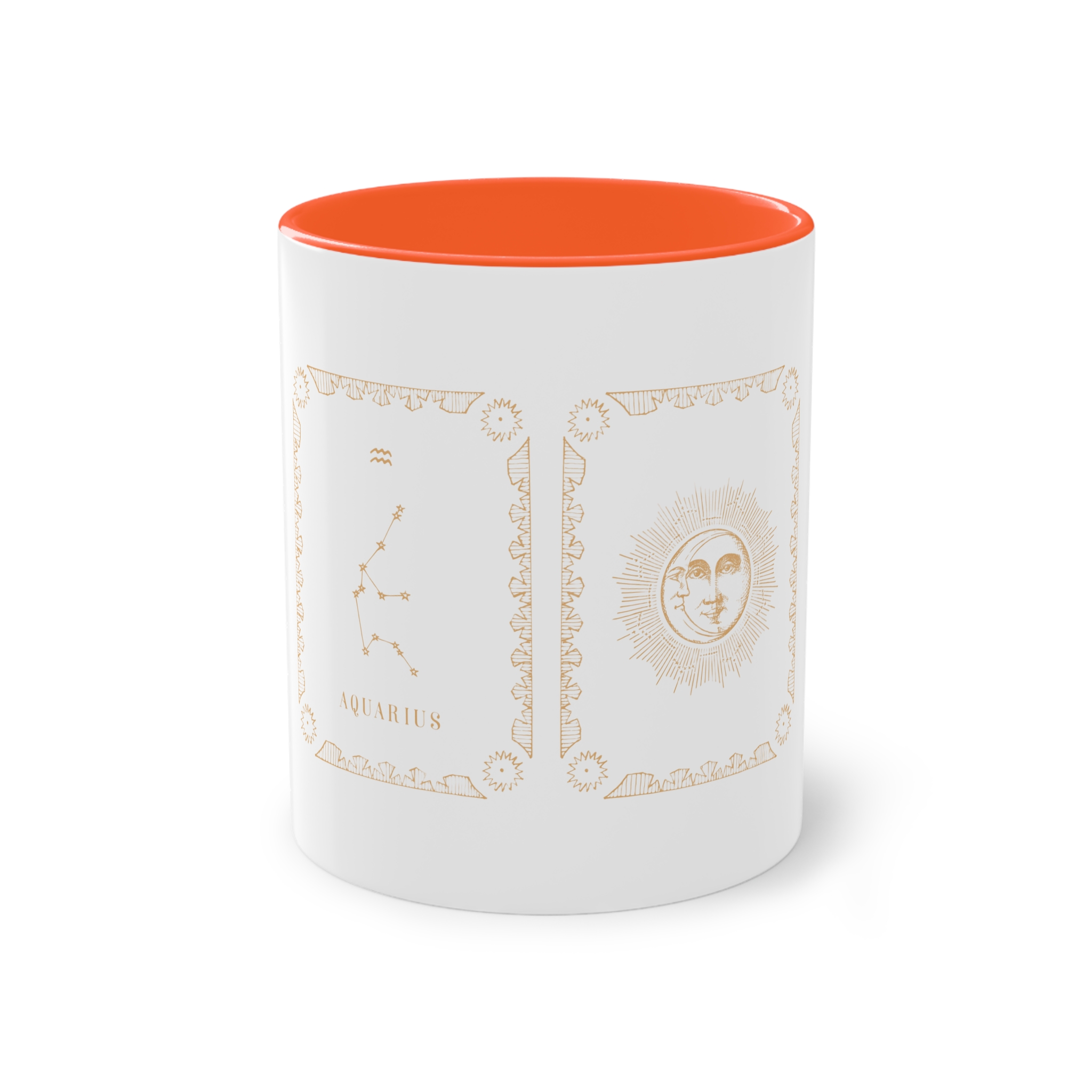 Aquarius Zodiac Two Tone Coffee Mug 11oz - Image 13