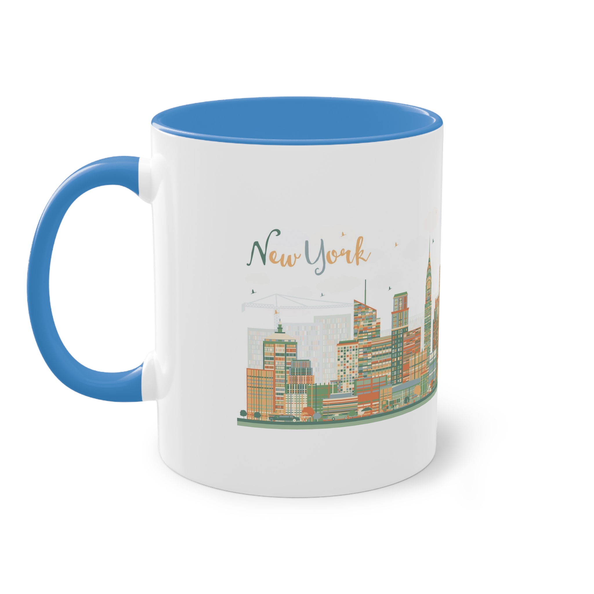 New York New Ver 1 Two Tone Coffee Mug 11oz - Image 35