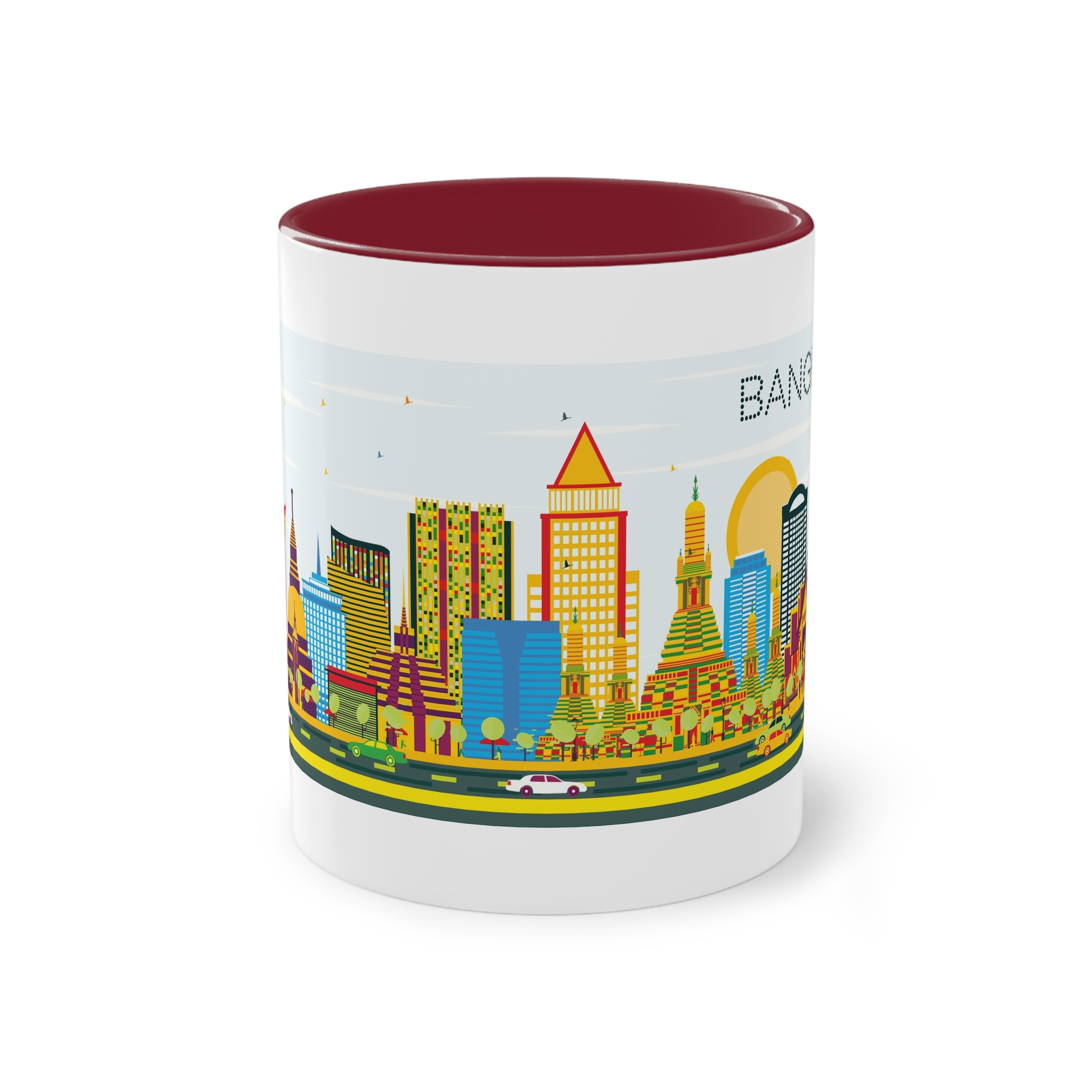 Bangkok Color Two Tone Coffee Mug 11oz - Image 5