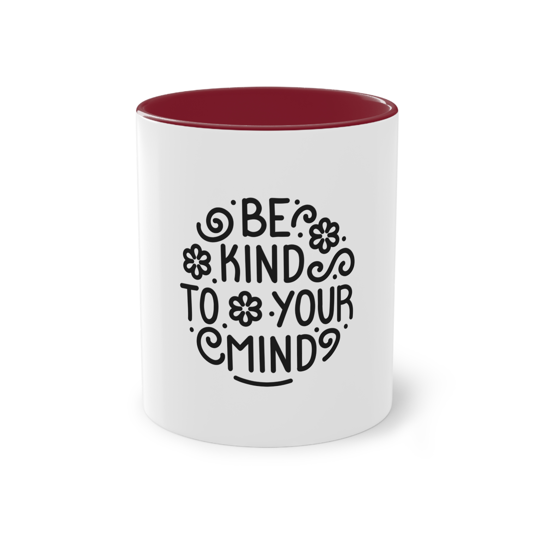 Be Kind To You Mind Two Tone Coffee Mug 11oz - Image 5