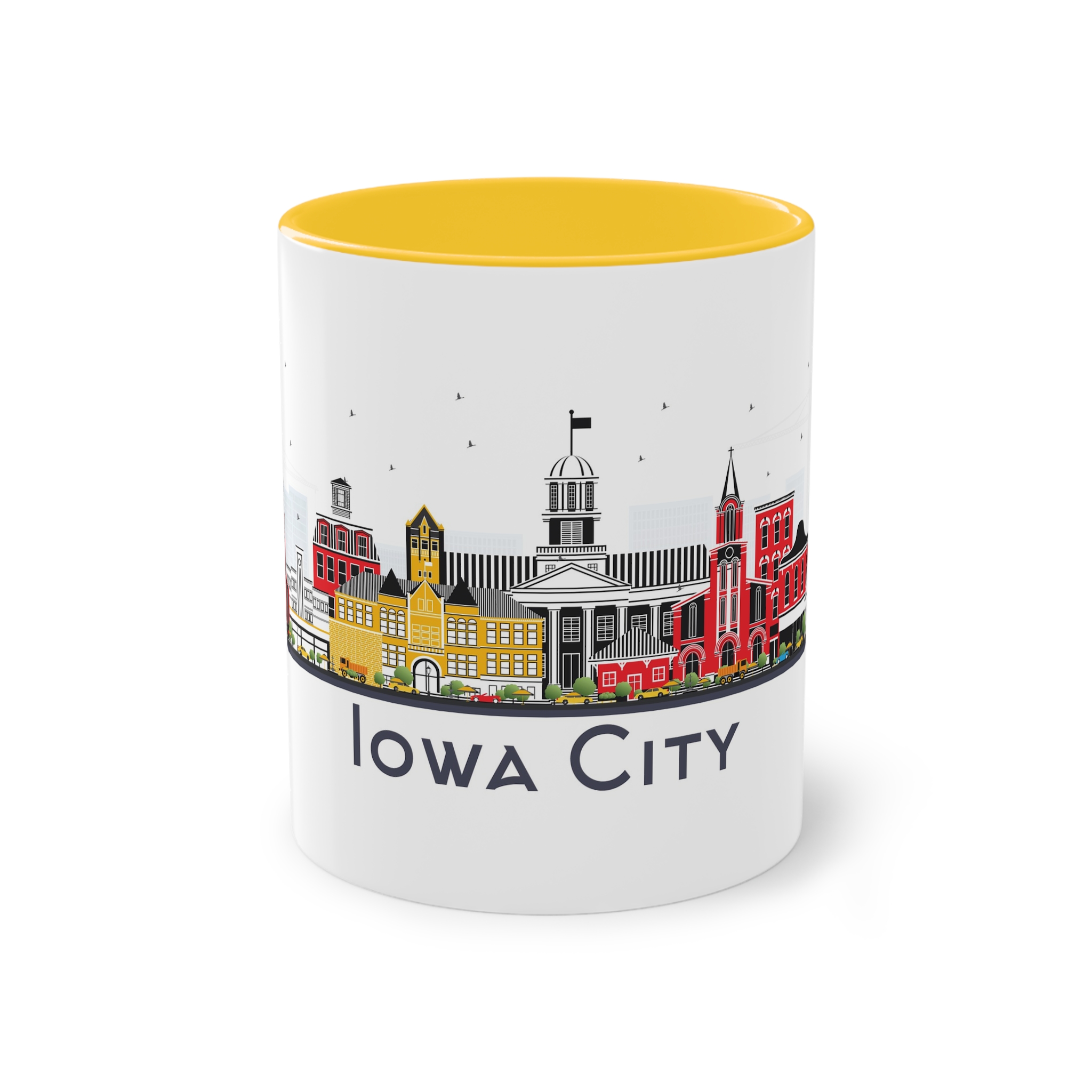 Iowa City Isolated Two Tone Coffee Mug 11oz - Image 17