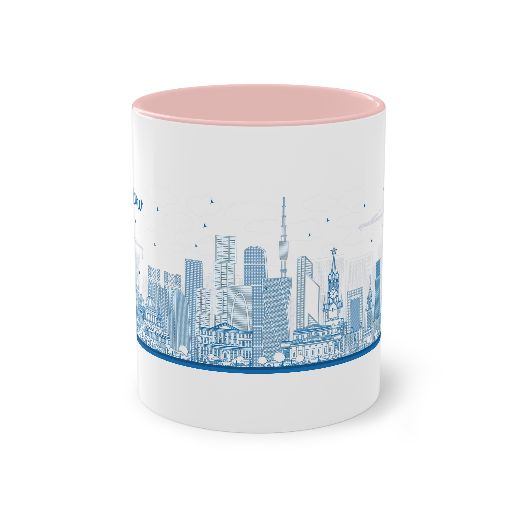 Moscow New Outline Two Tone Coffee Mug 11oz - Image 45