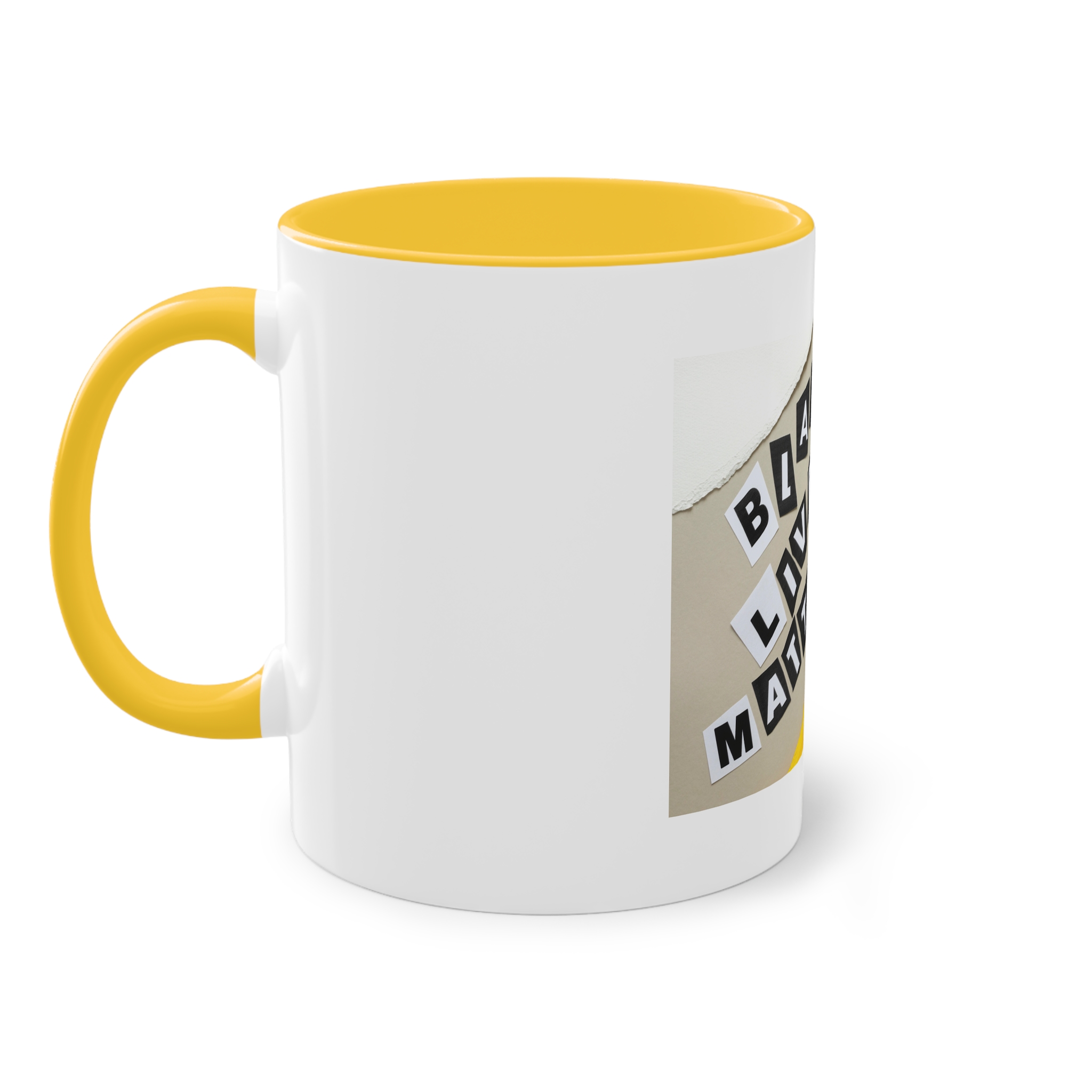 Black Lives Matter Collage Two Tone Coffee Mug 11oz - Image 19