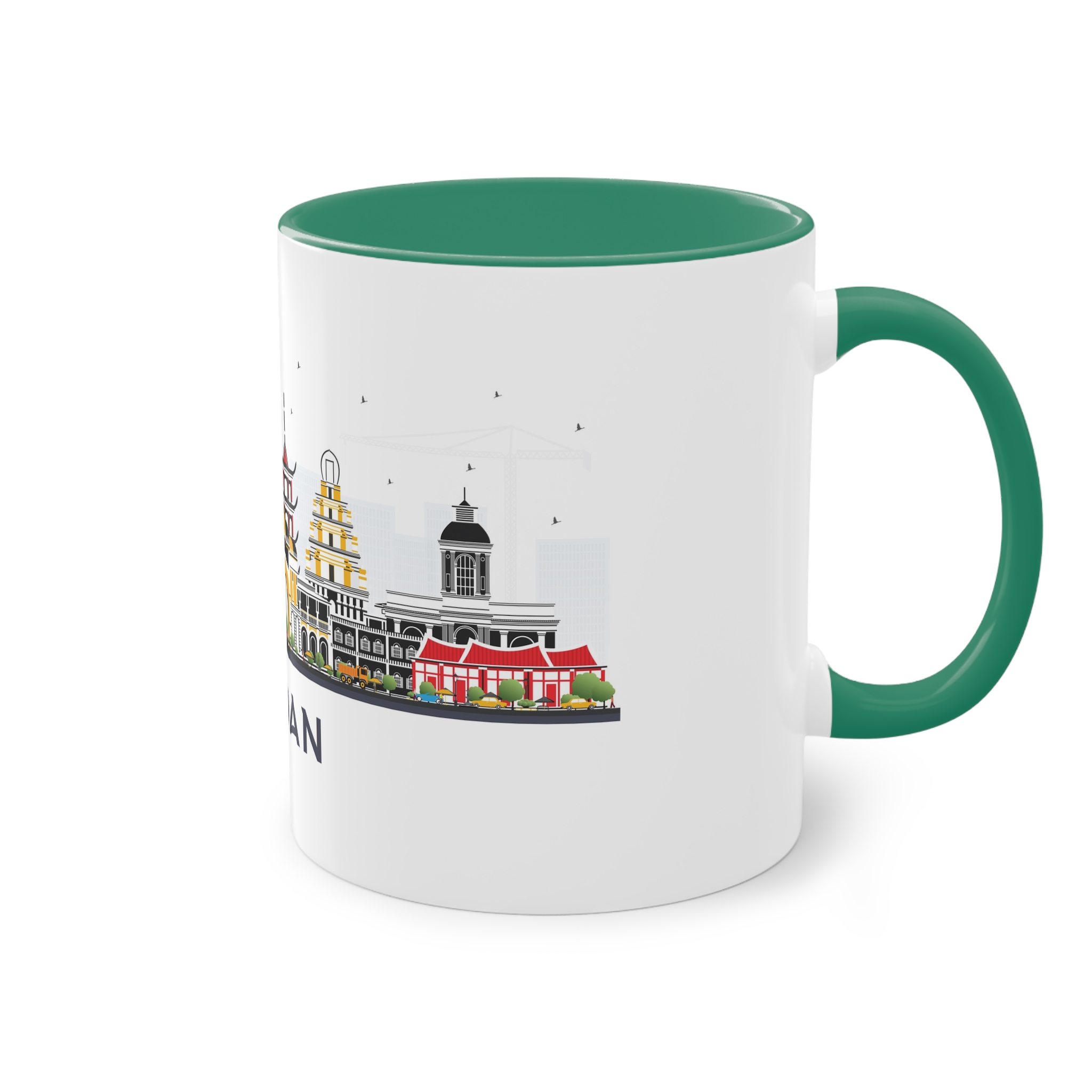Medan Isolated Two Tone Coffee Mug 11oz - Image 32