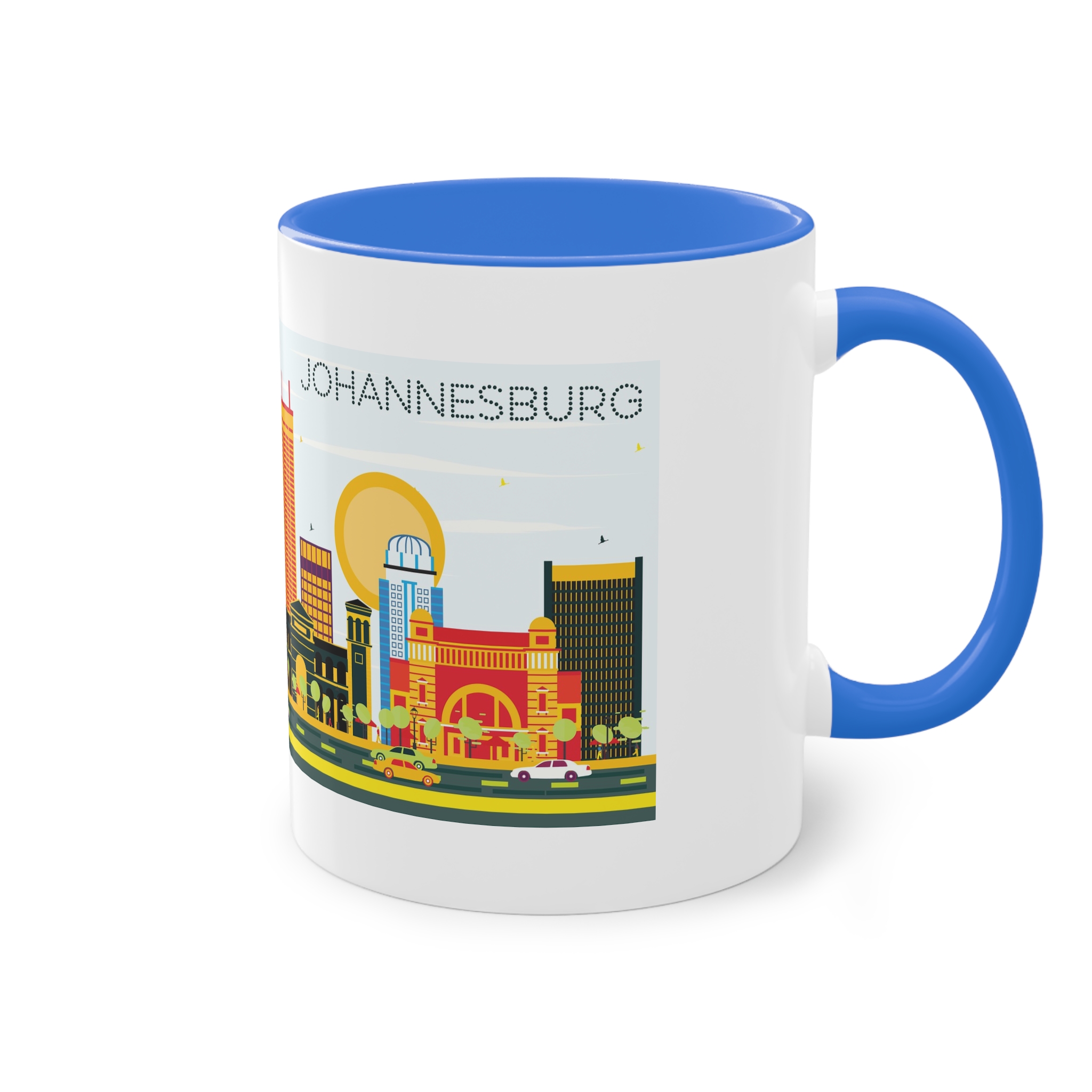 Johannesburg Color Two Tone Coffee Mug 11oz - Image 40