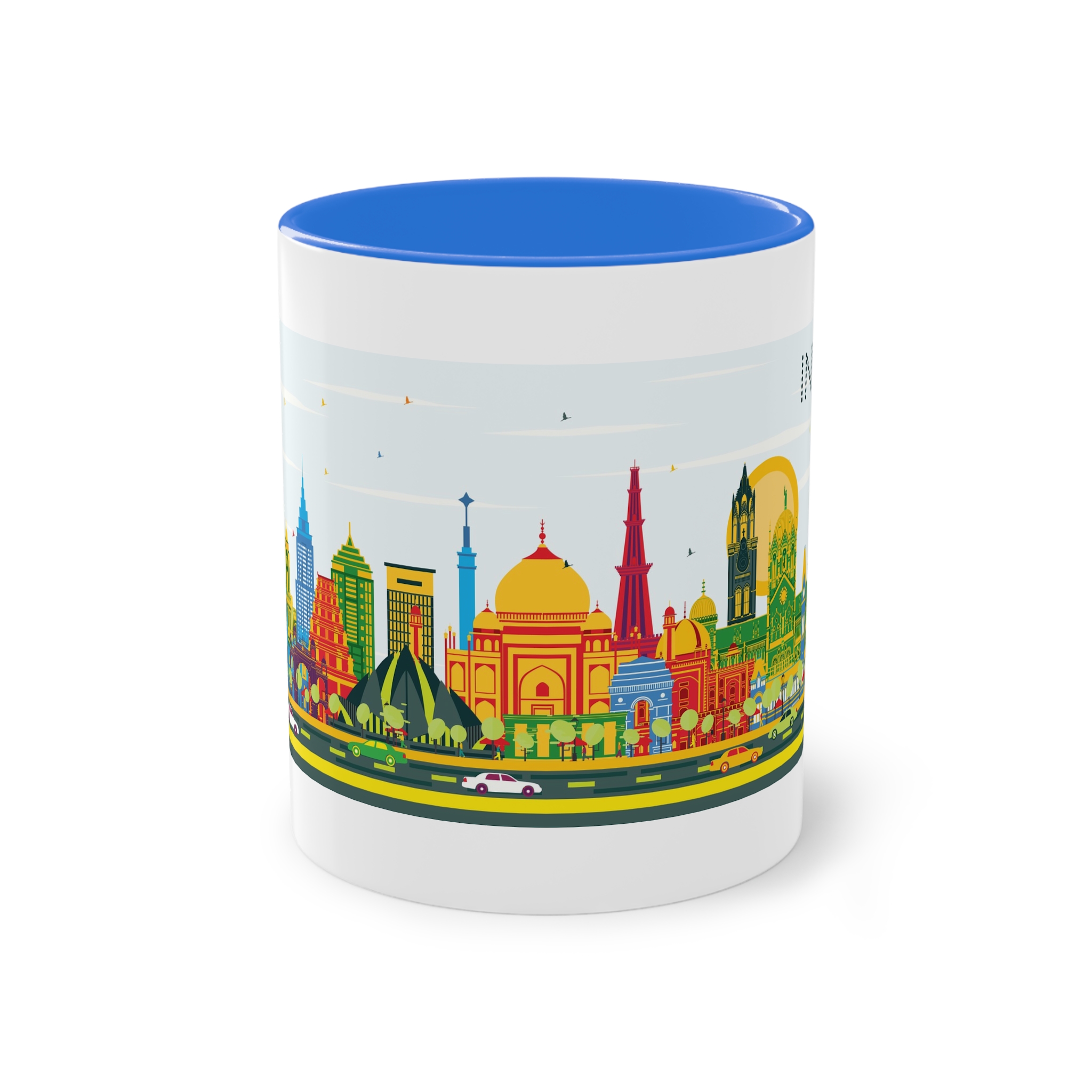 India Color Two Tone Coffee Mug 11oz - Image 37