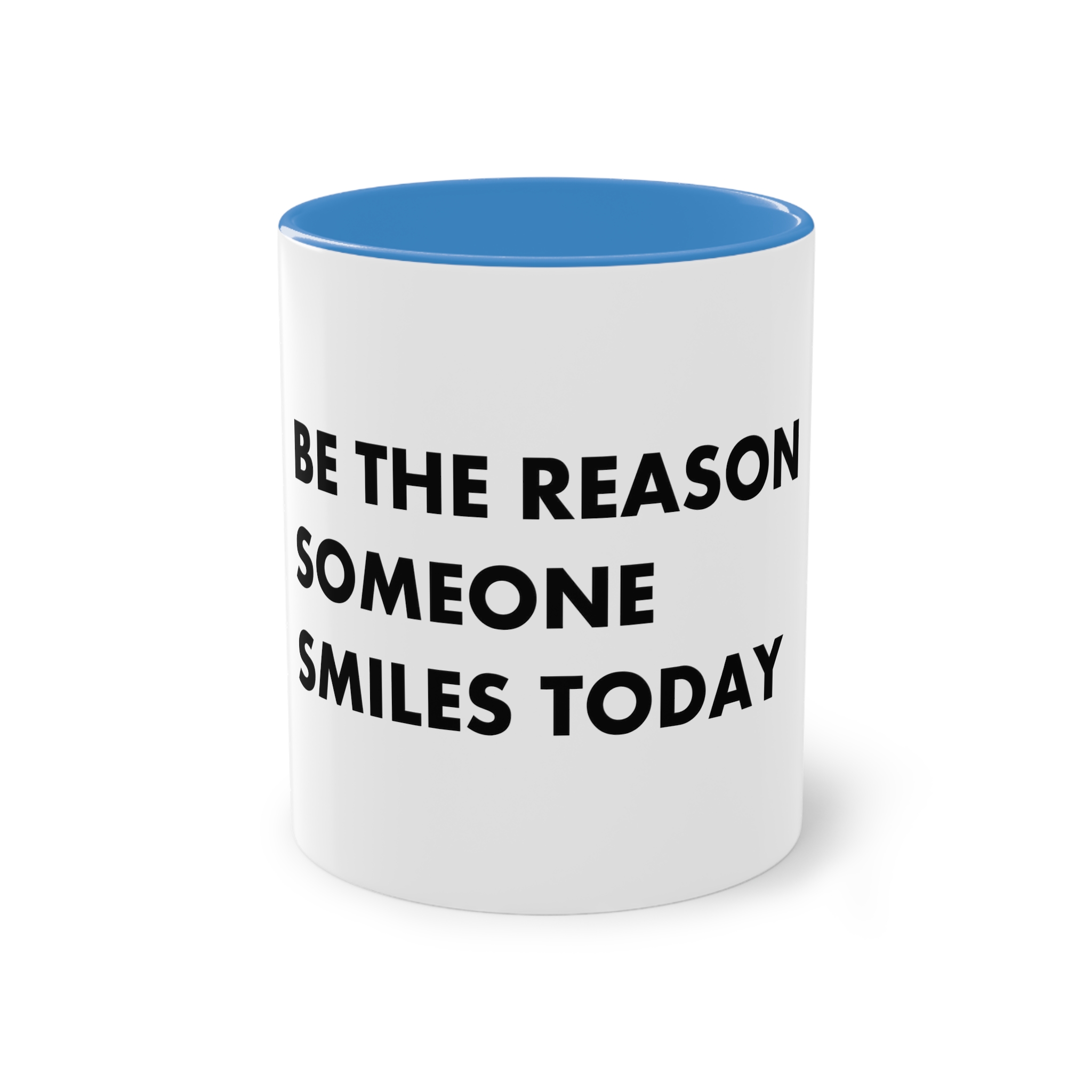 Be Reason Someone Smiles Today Two Tone Coffee Mug 11oz - Image 33