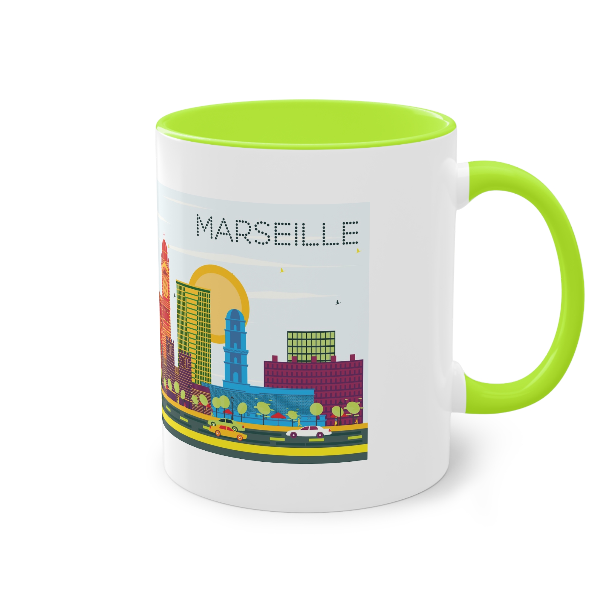 Marseille Color Two Tone Coffee Mug 11oz - Image 28