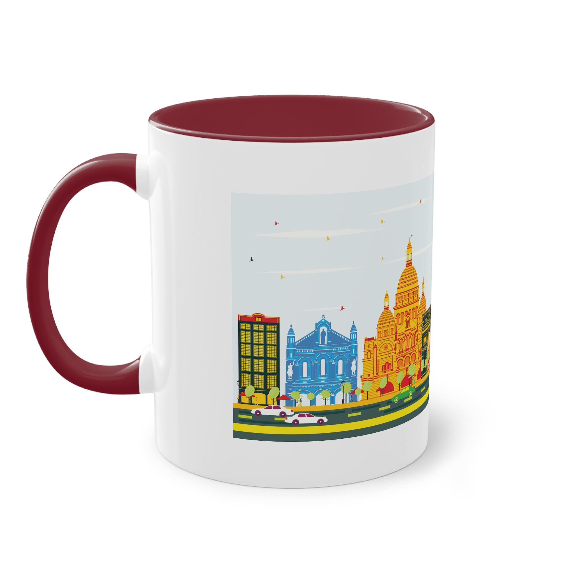 Paris Color Two Tone Coffee Mug 11oz - Image 7