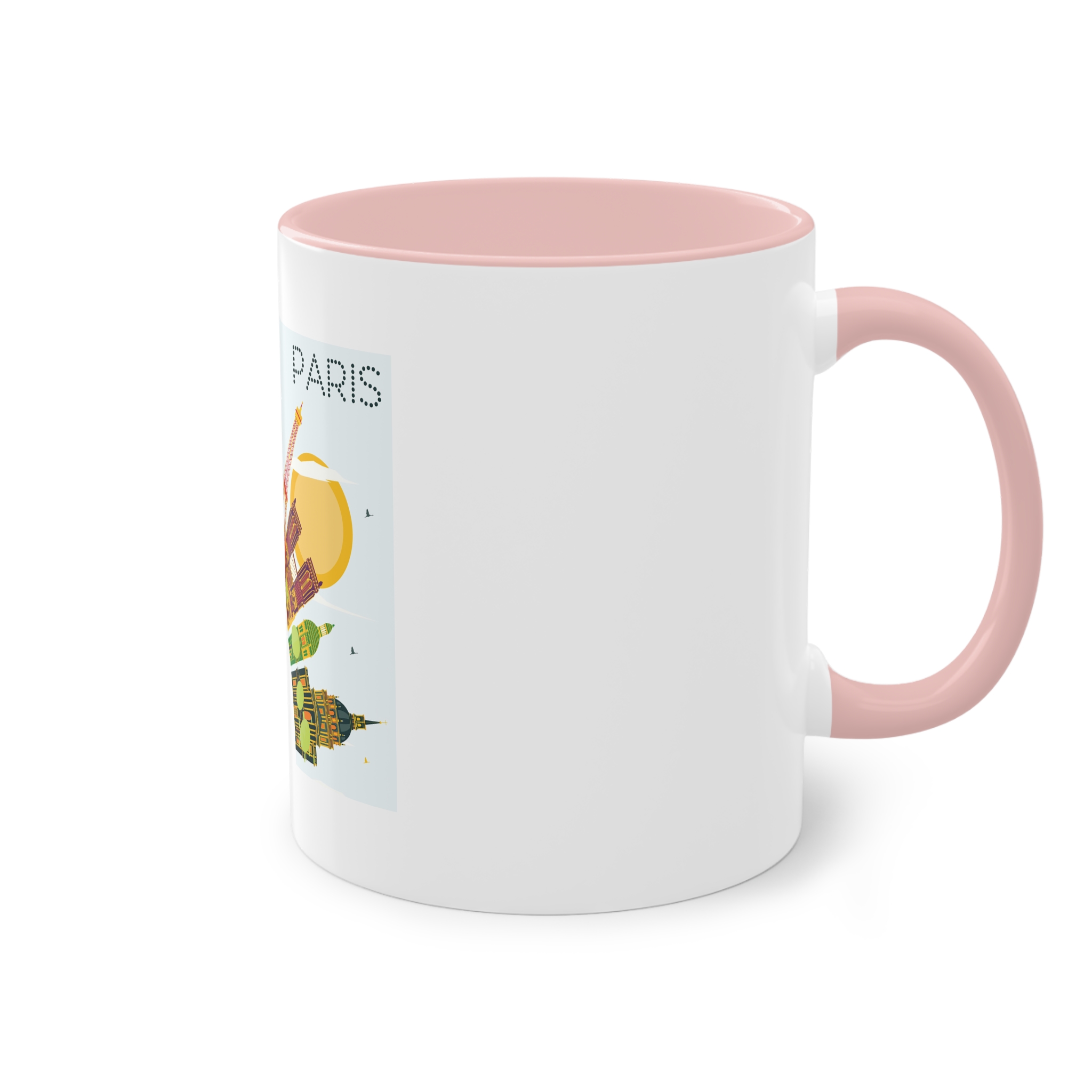 Paris Color Corner Cloud Two Tone Coffee Mug 11oz - Image 48