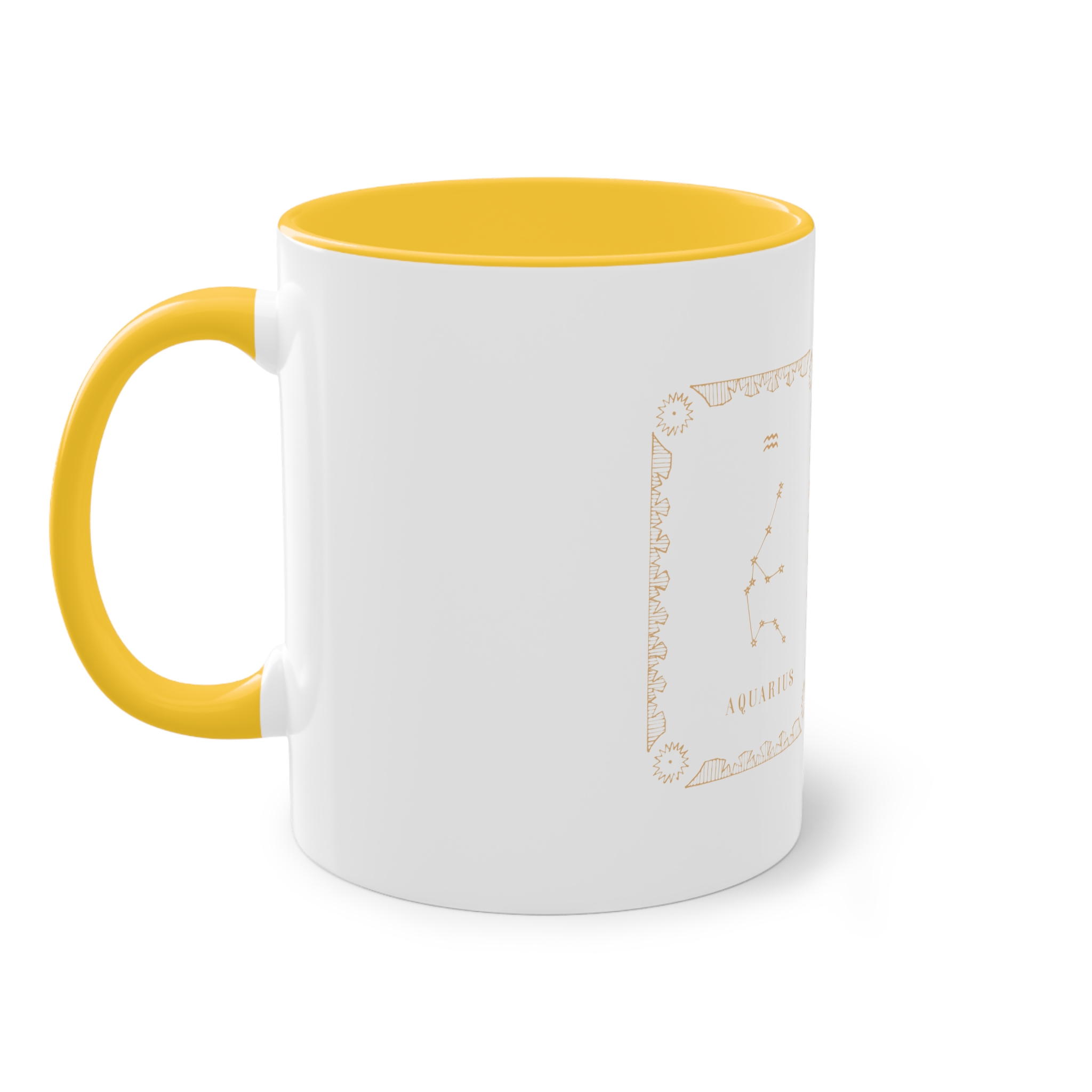 Aquarius Zodiac Two Tone Coffee Mug 11oz - Image 19