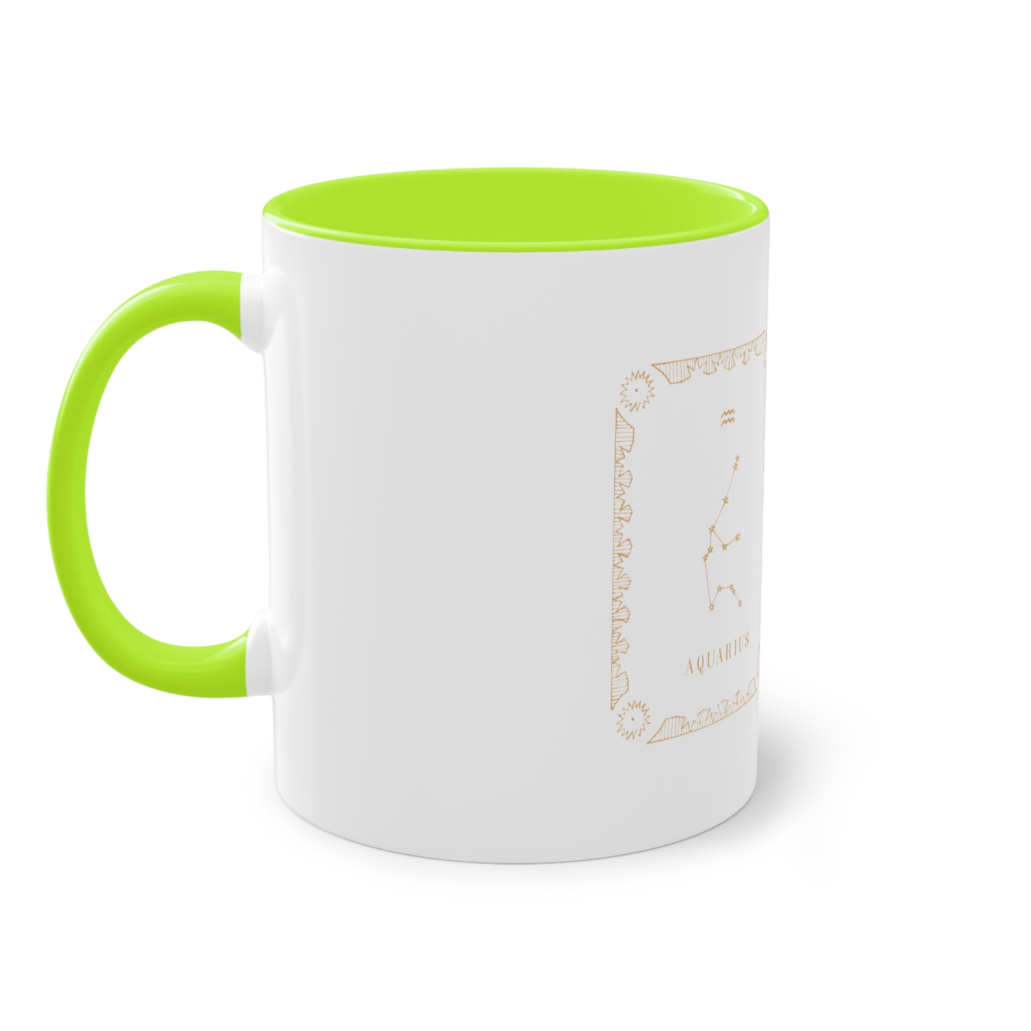 Aquarius Zodiac Two Tone Coffee Mug 11oz - Image 27