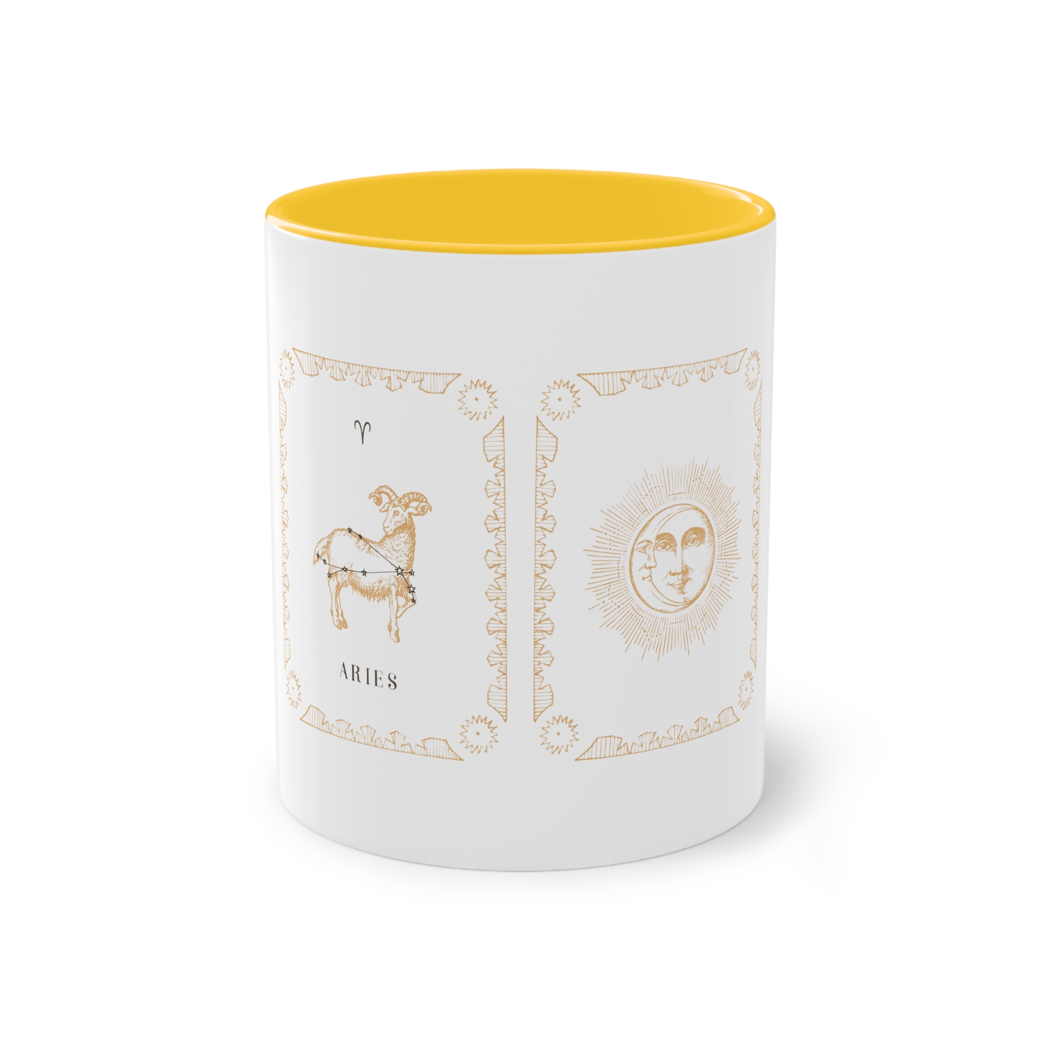 Aries Zodiac 1 Two Tone Coffee Mug 11oz - Image 17