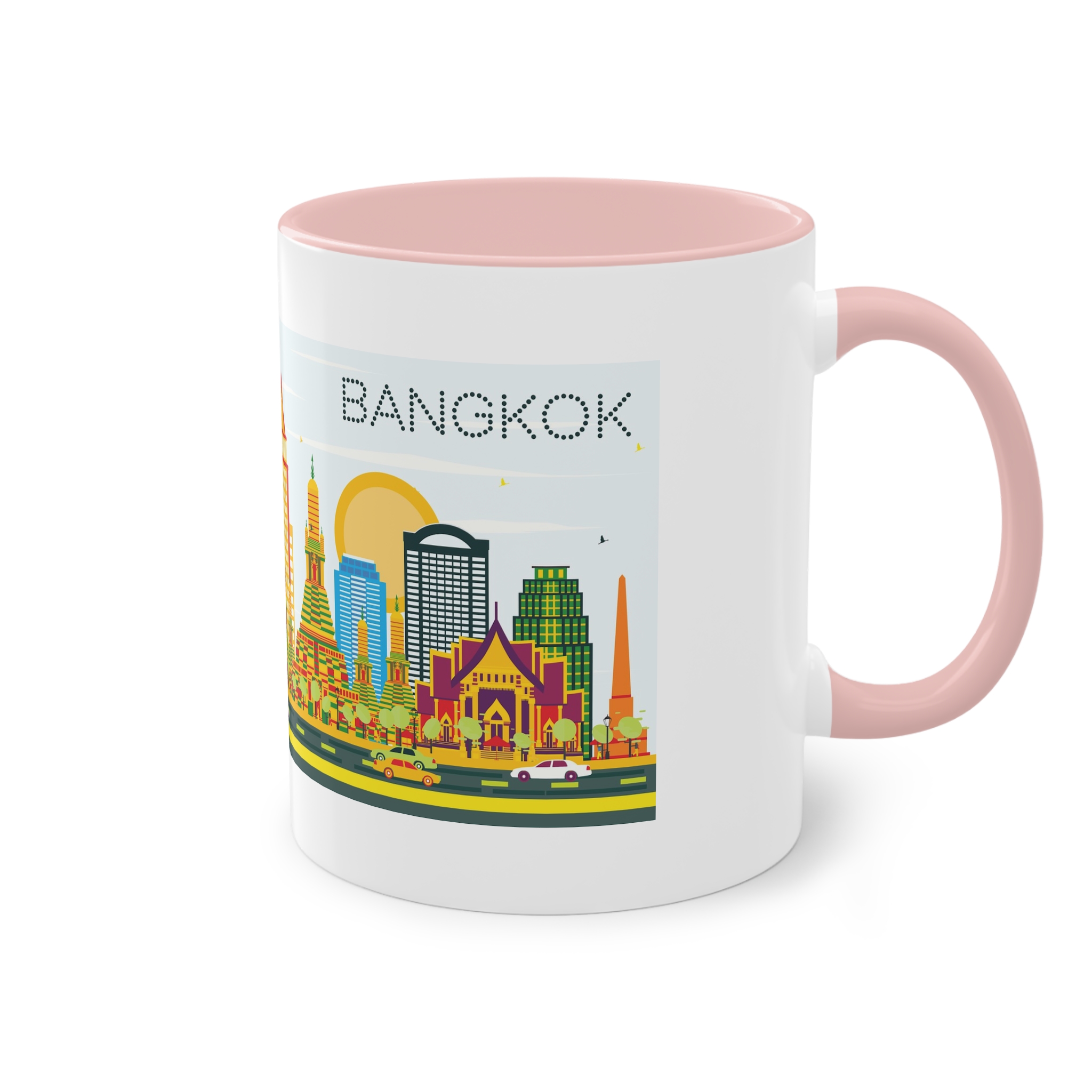 Bangkok Color Two Tone Coffee Mug 11oz - Image 48