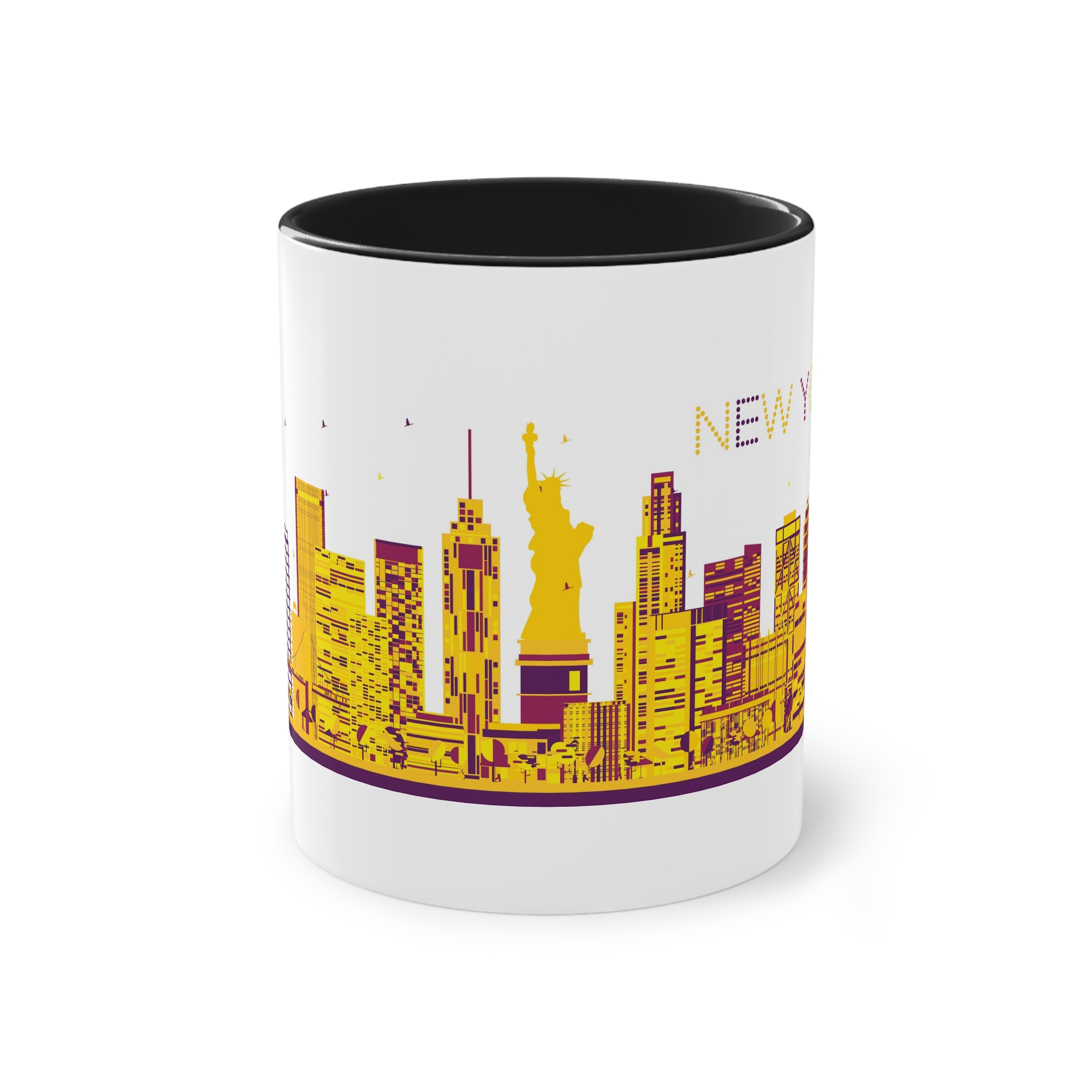 New York Color Ver 1 Two Tone Coffee Mug 11oz - Image 9