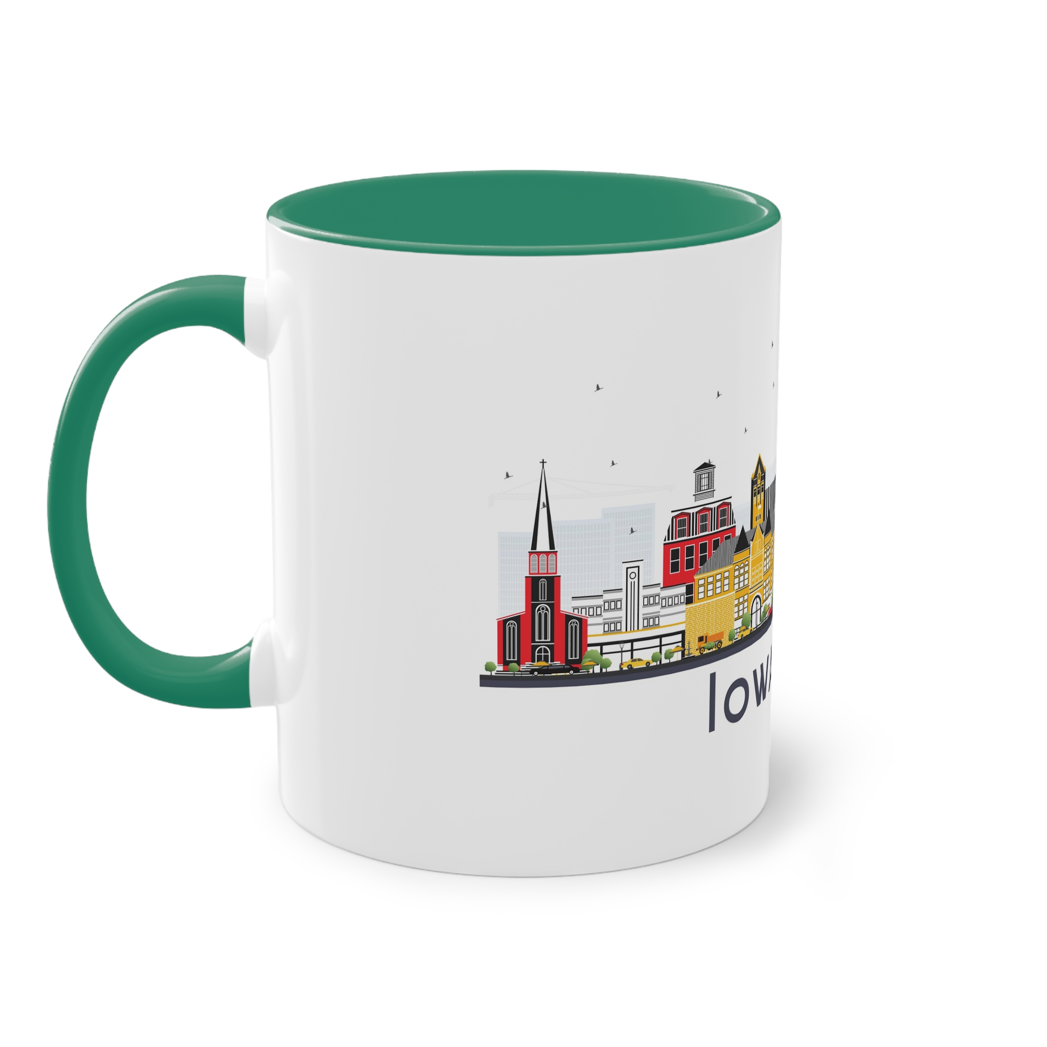 Iowa City Isolated Two Tone Coffee Mug 11oz - Image 31