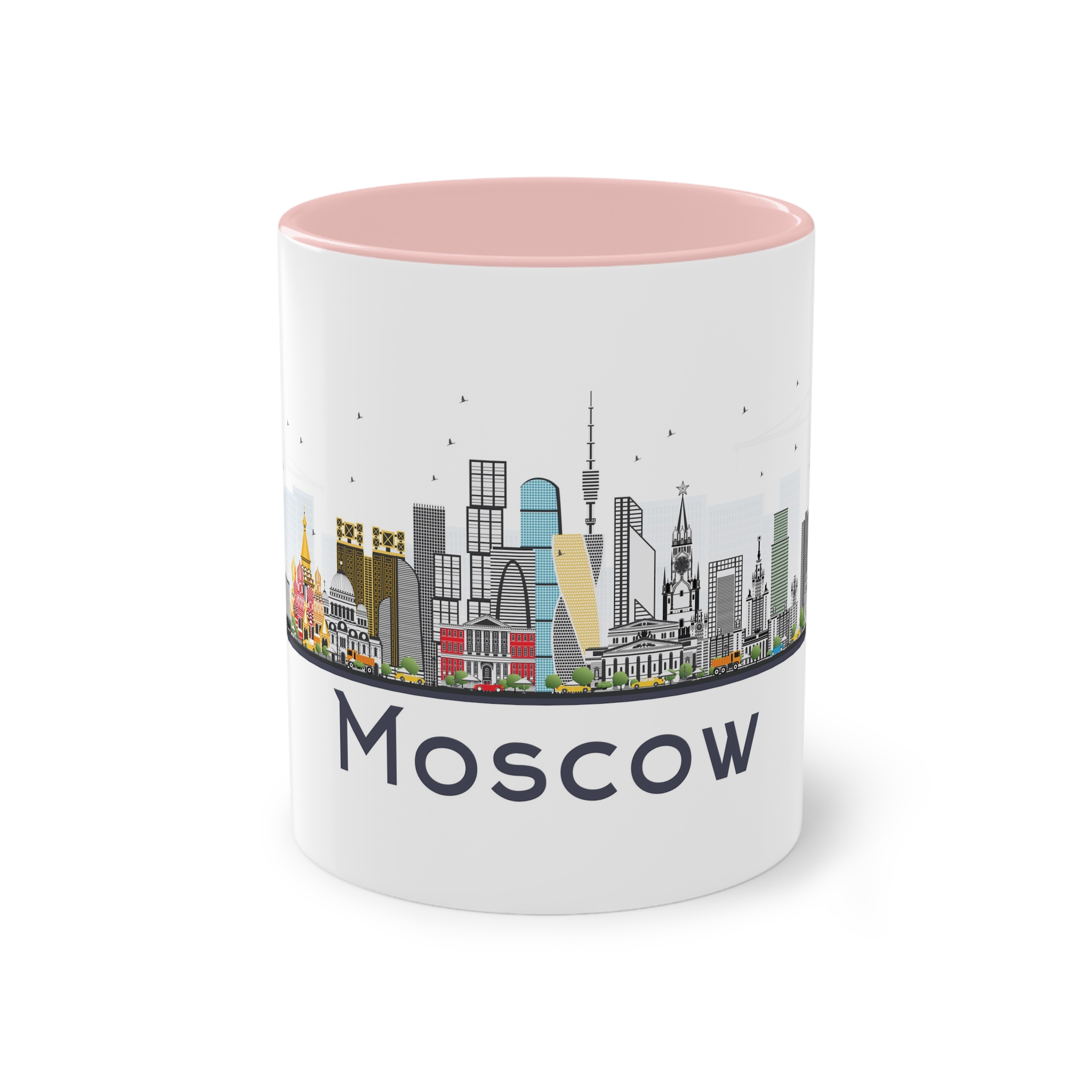 Moscow New Isolated Two Tone Coffee Mug 11oz - Image 45