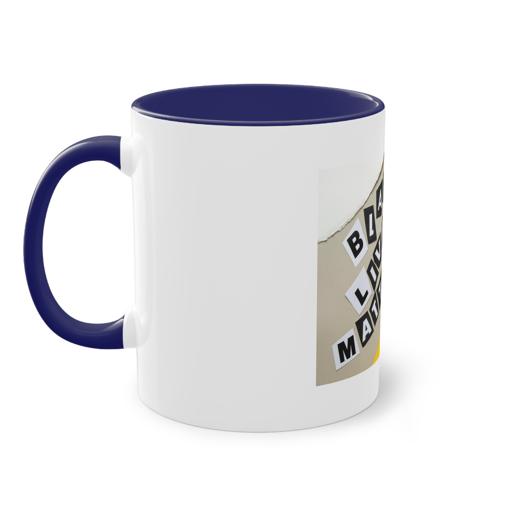Black Lives Matter Collage Two Tone Coffee Mug 11oz - Image 43