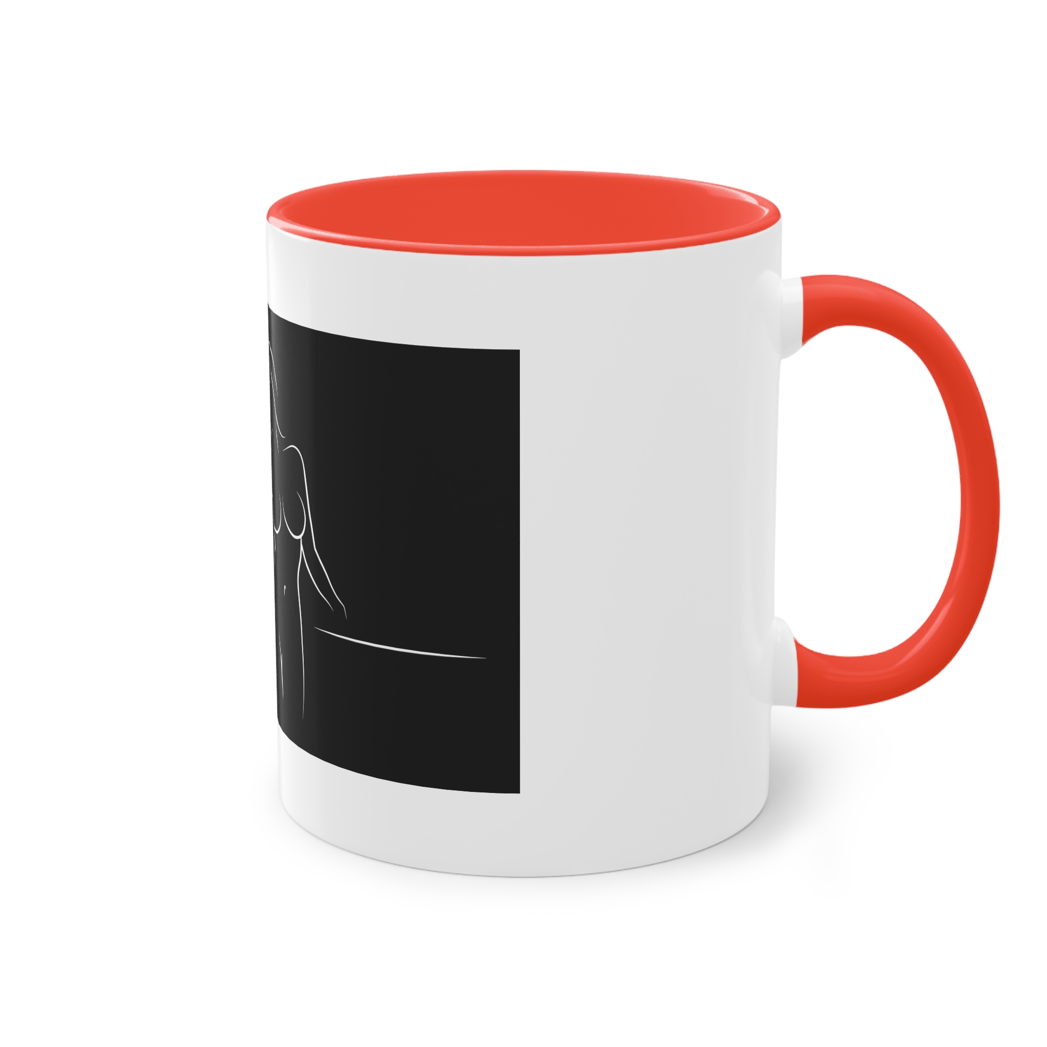 Alines Black Censor Two Tone Coffee Mug 11oz - Image 4