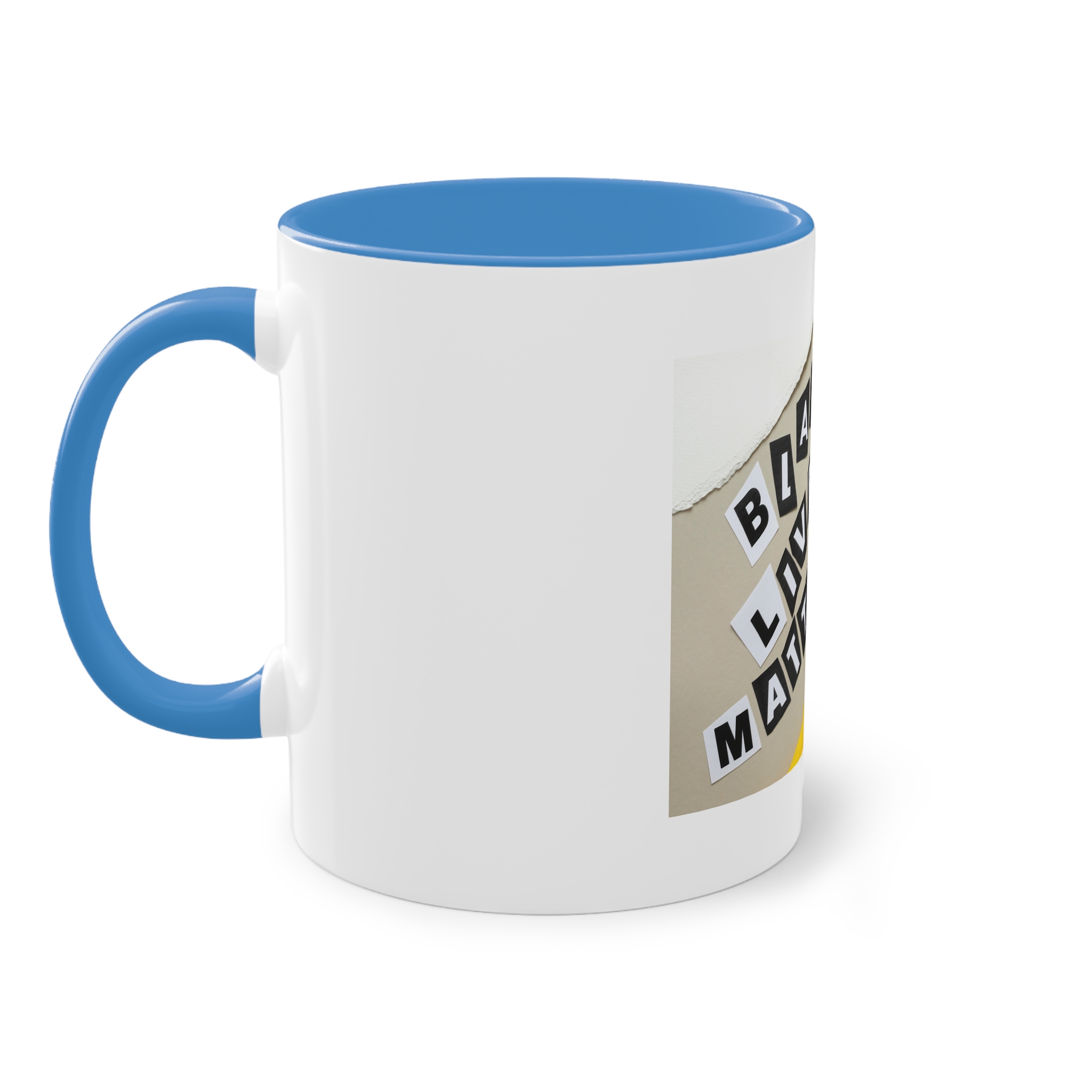 Black Lives Matter Collage Two Tone Coffee Mug 11oz - Image 35