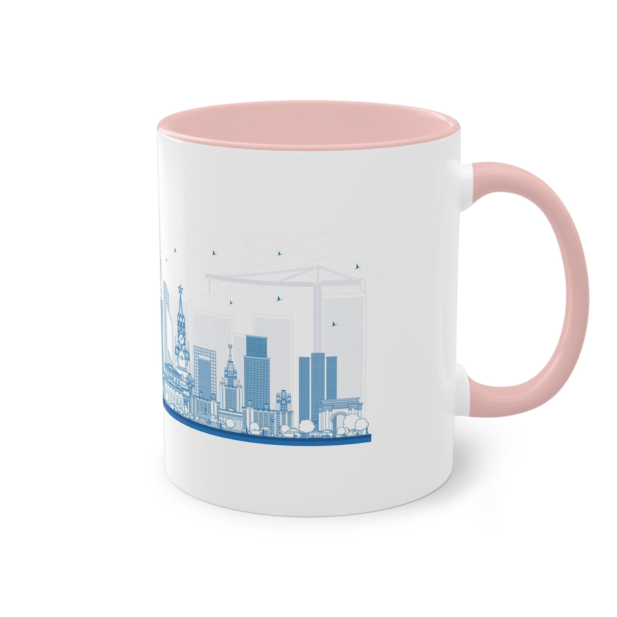 Moscow New Outline Two Tone Coffee Mug 11oz - Image 48