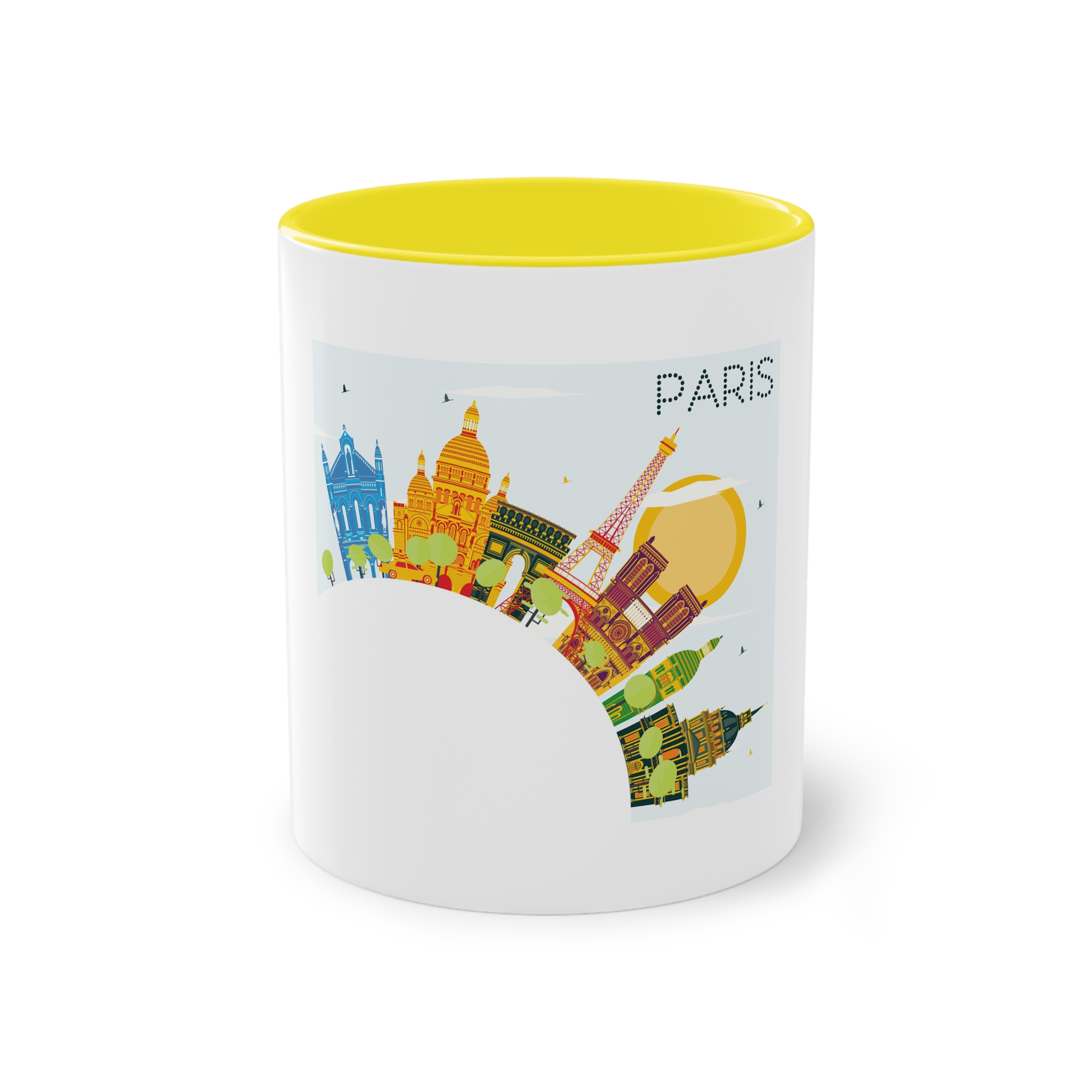 Paris Color Corner Cloud Two Tone Coffee Mug 11oz - Image 21