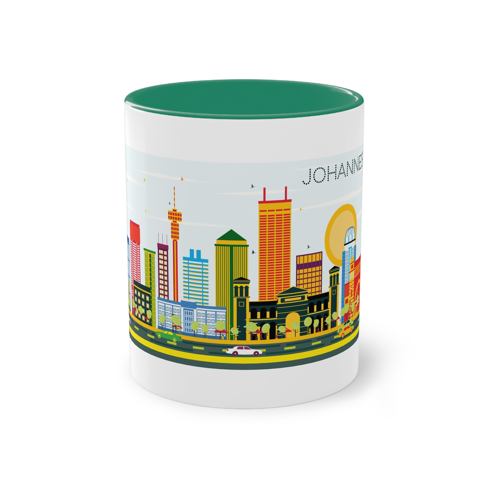 Johannesburg Color Two Tone Coffee Mug 11oz - Image 29