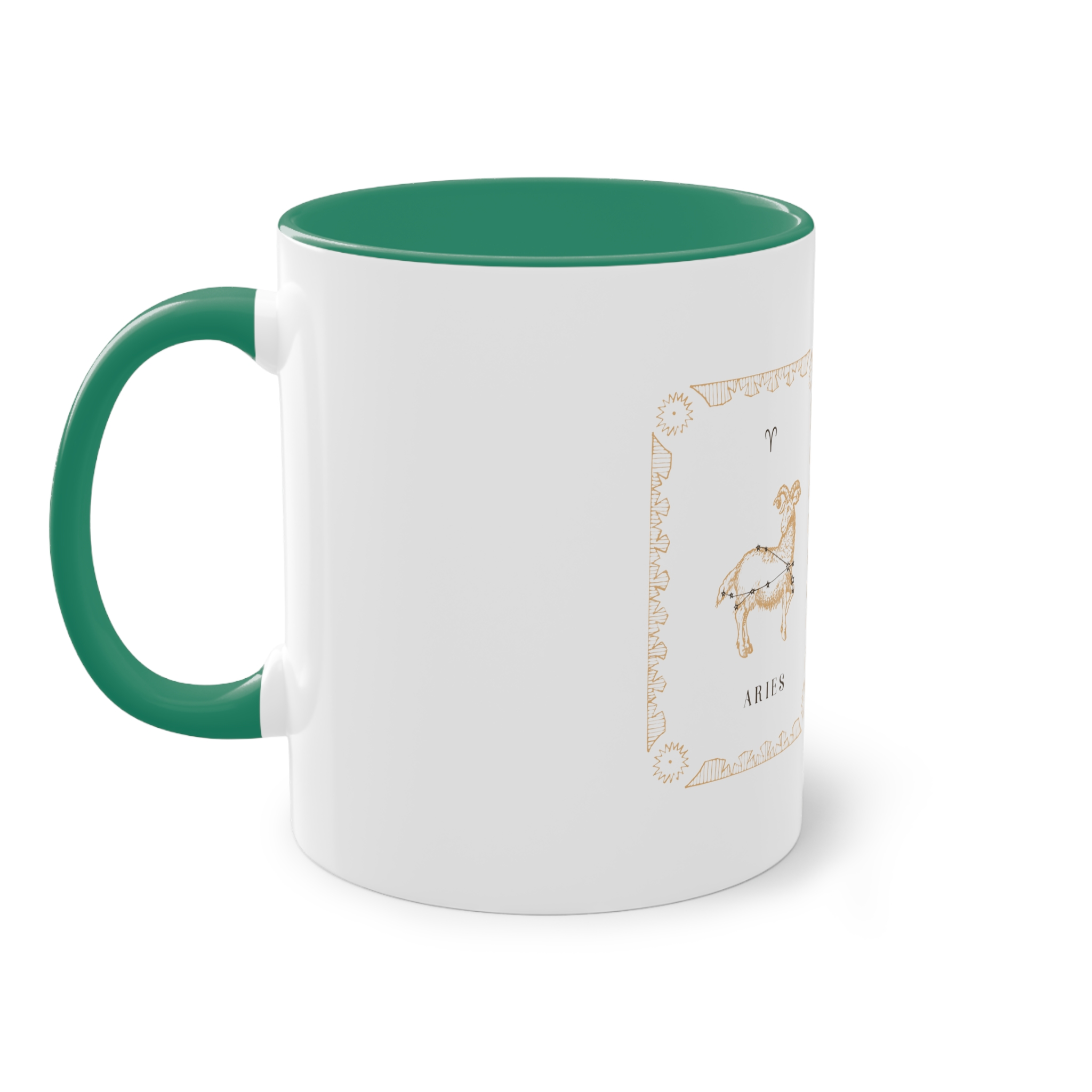 Aries Zodiac 1 Two Tone Coffee Mug 11oz - Image 31