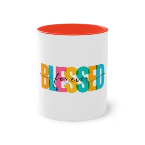 Blessed Forever T Shirt Design Two Tone Coffee Mug 11oz