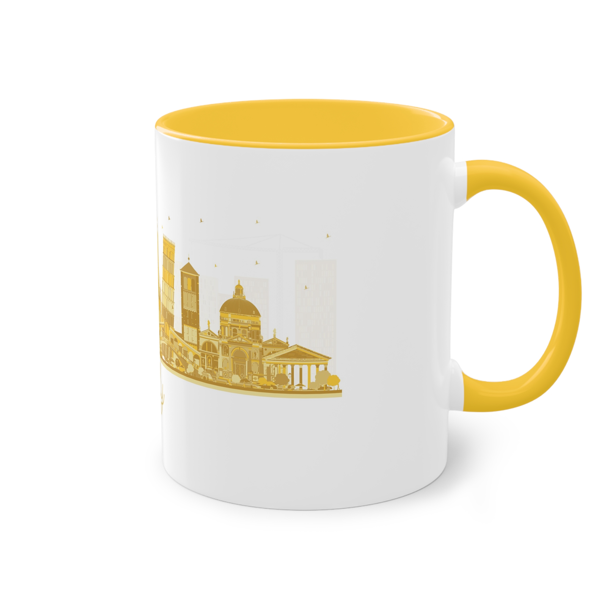 Italy Silhouette Golden 1 Two Tone Coffee Mug 11oz - Image 20