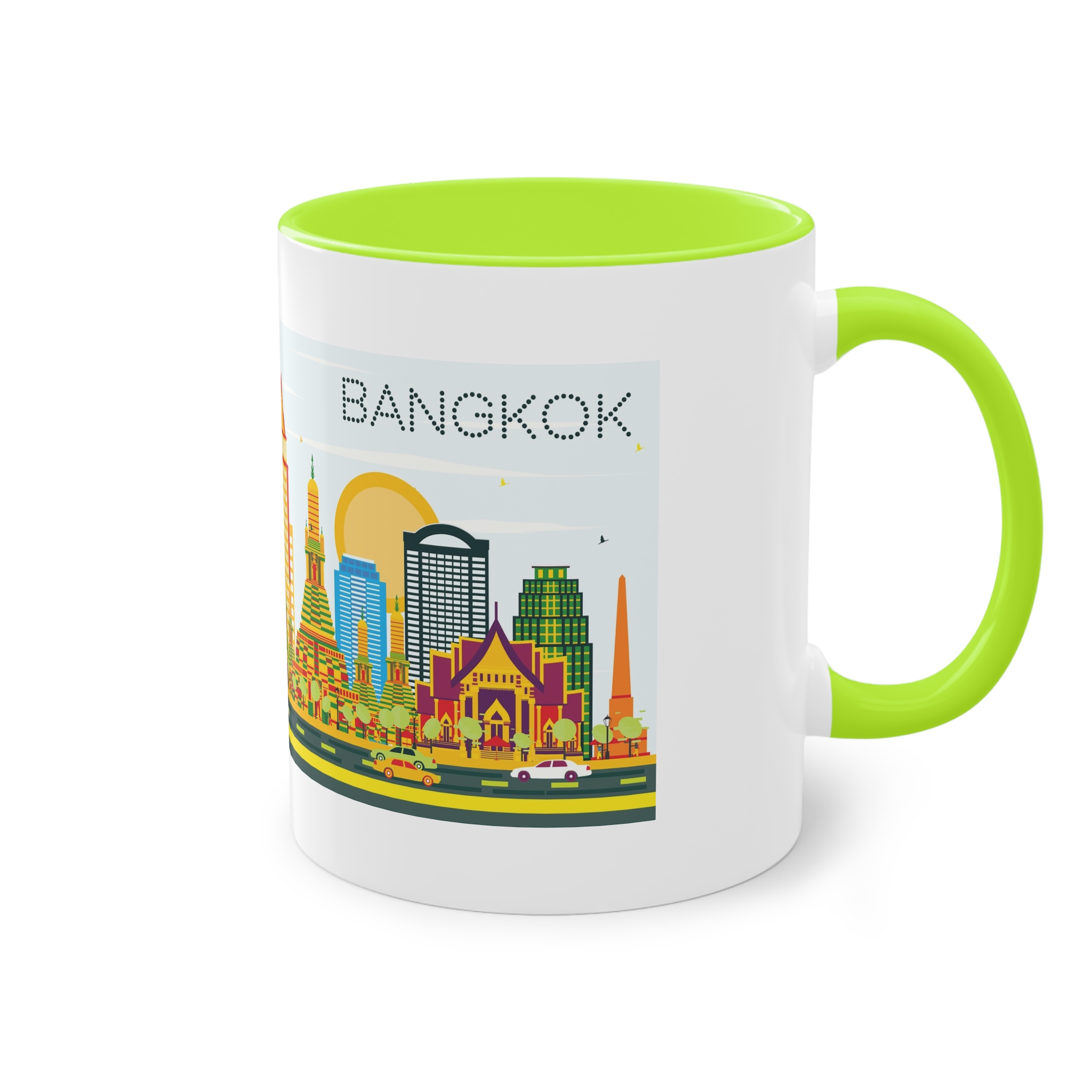 Bangkok Color Two Tone Coffee Mug 11oz - Image 28