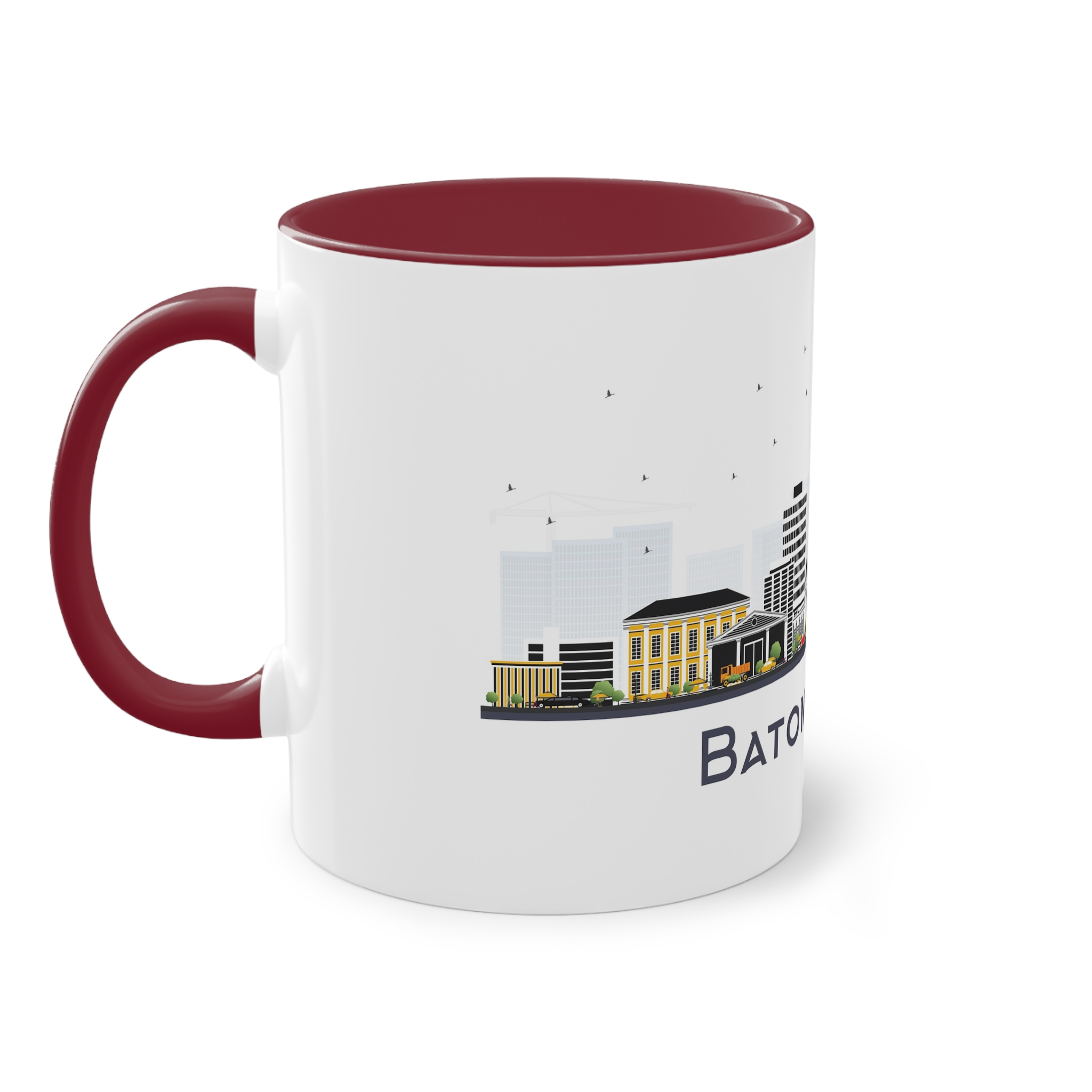 Baton Rouge Isolated Two Tone Coffee Mug 11oz - Image 7