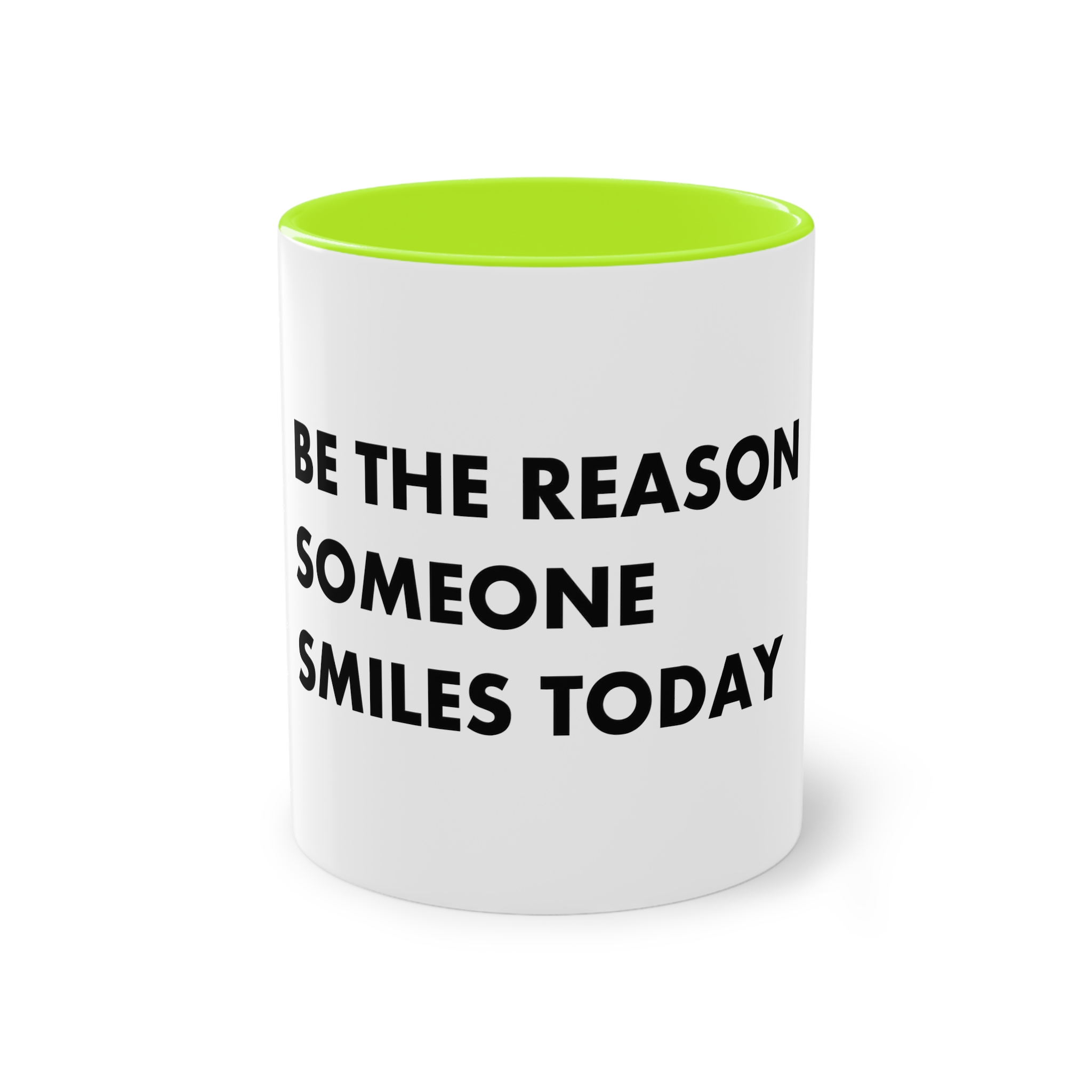 Be Reason Someone Smiles Today Two Tone Coffee Mug 11oz - Image 25