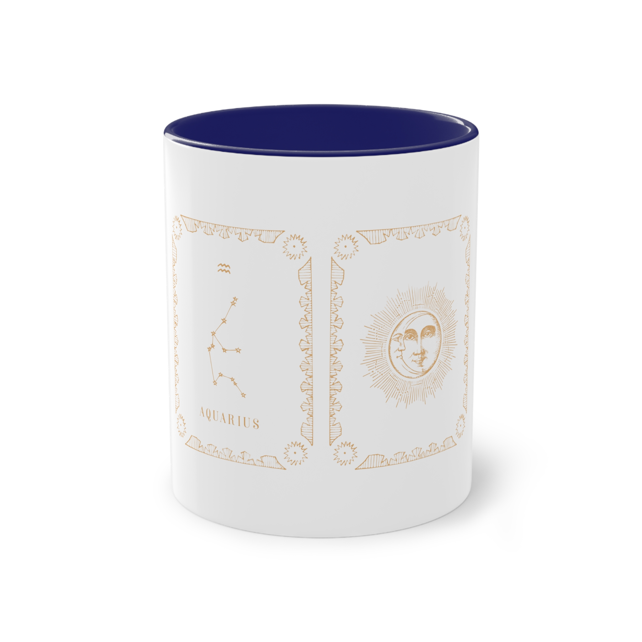 Aquarius Zodiac Two Tone Coffee Mug 11oz - Image 41