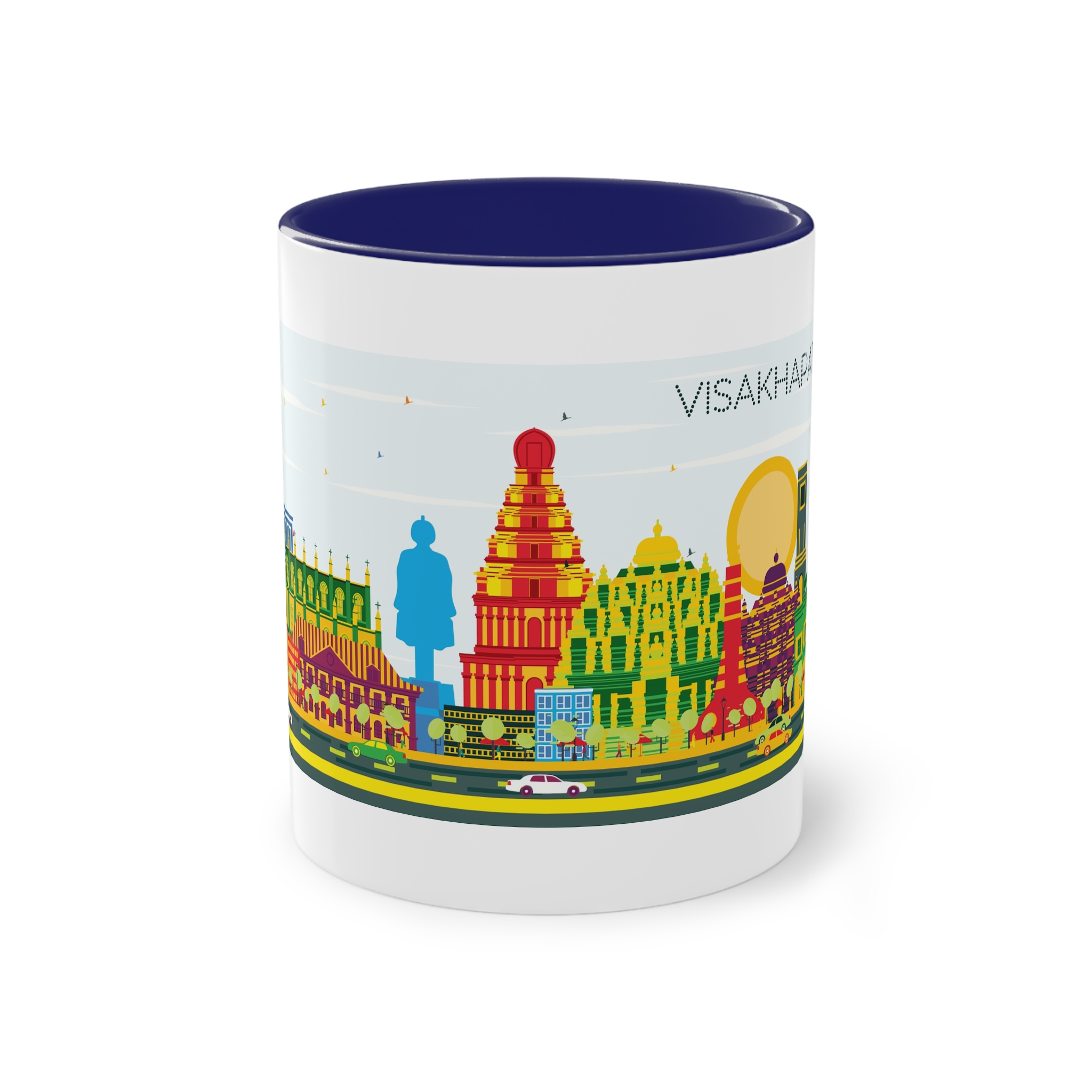 Visakhapatnam Color Two Tone Coffee Mug 11oz - Image 41