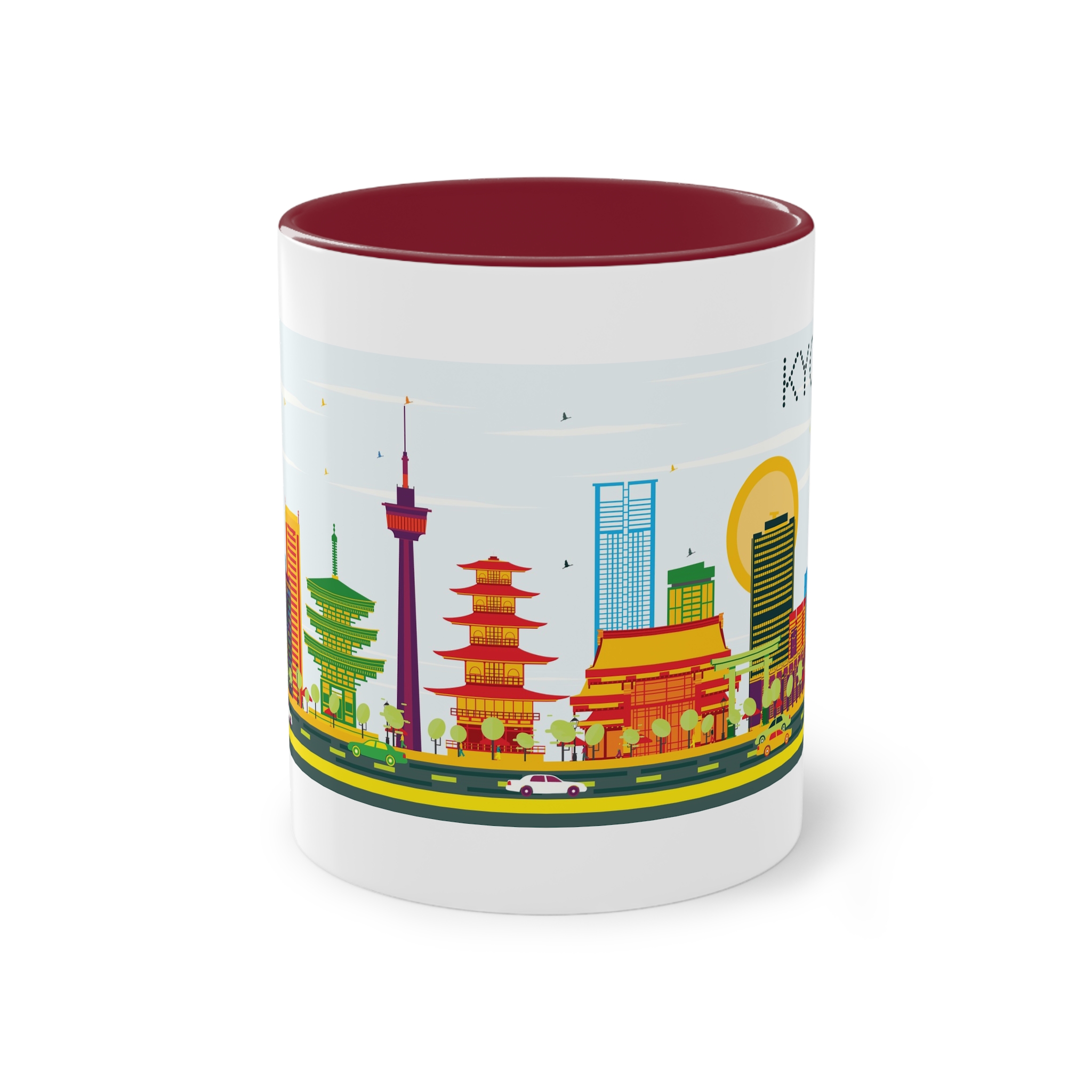 Kyoto Color Two Tone Coffee Mug 11oz - Image 5