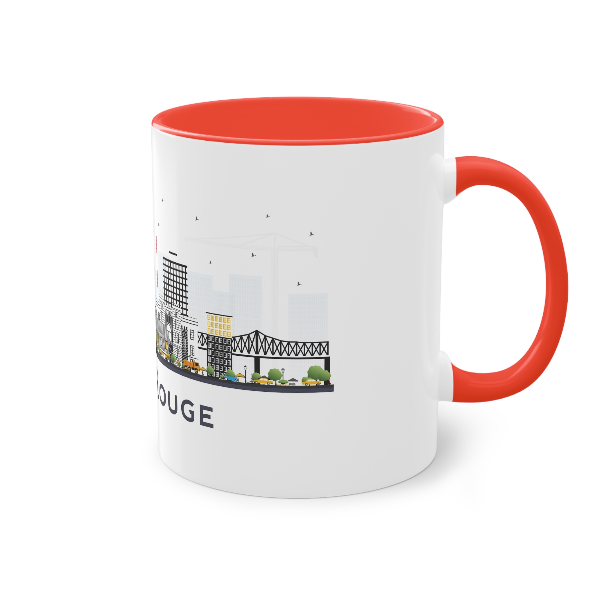 Baton Rouge Isolated Two Tone Coffee Mug 11oz - Image 4